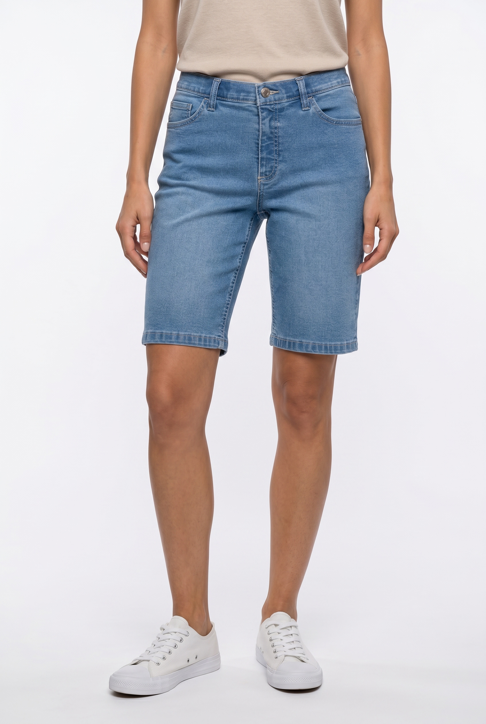 Image of bonprix Bermudas regular fit Passform, aus Baumwolle, Polyester und Elasthan