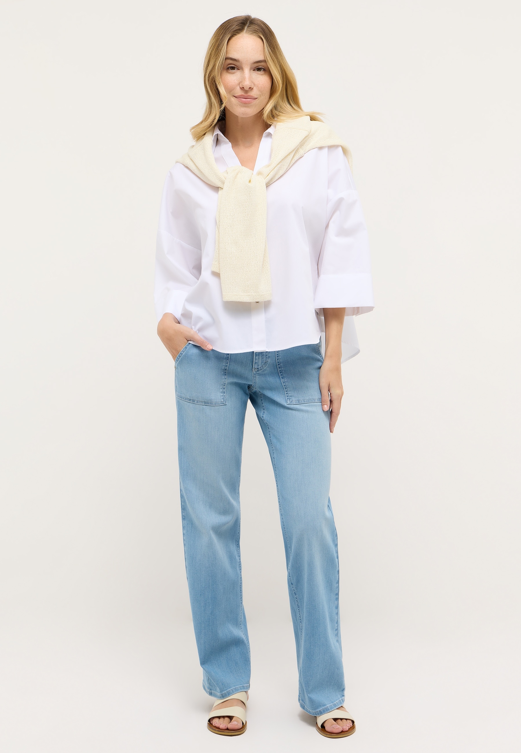 ANGELS Relax-fit-Jeans »LIZ WORKER« mit grossen Vordertaschen und Fade-Out Effekten