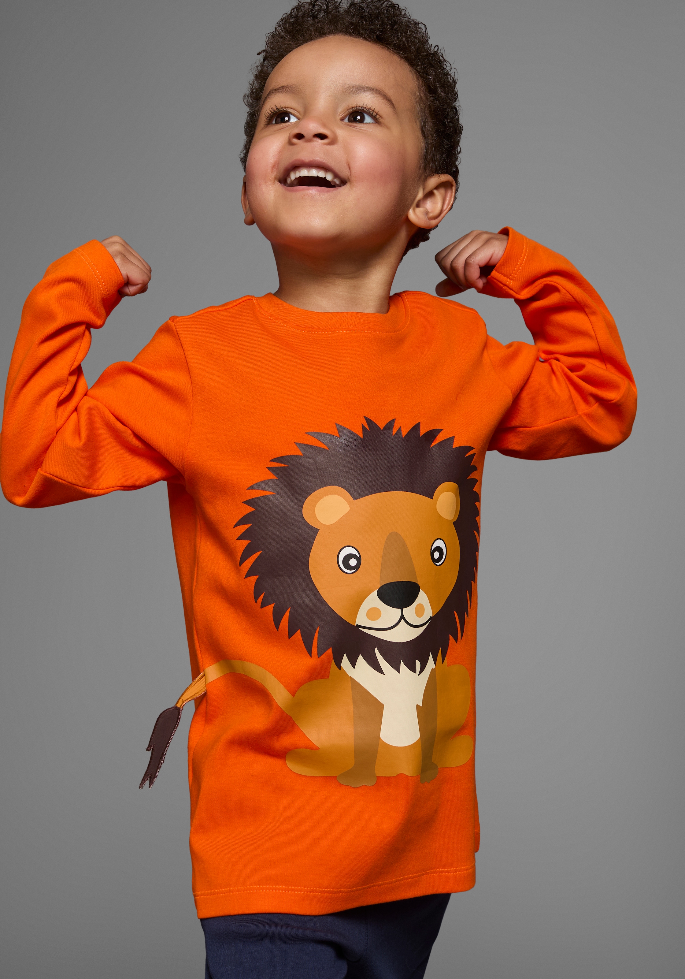 KIDSWORLD Shirt & Hose »2tlg. Set Langarmshirt+Hose«, mit Löwendruck