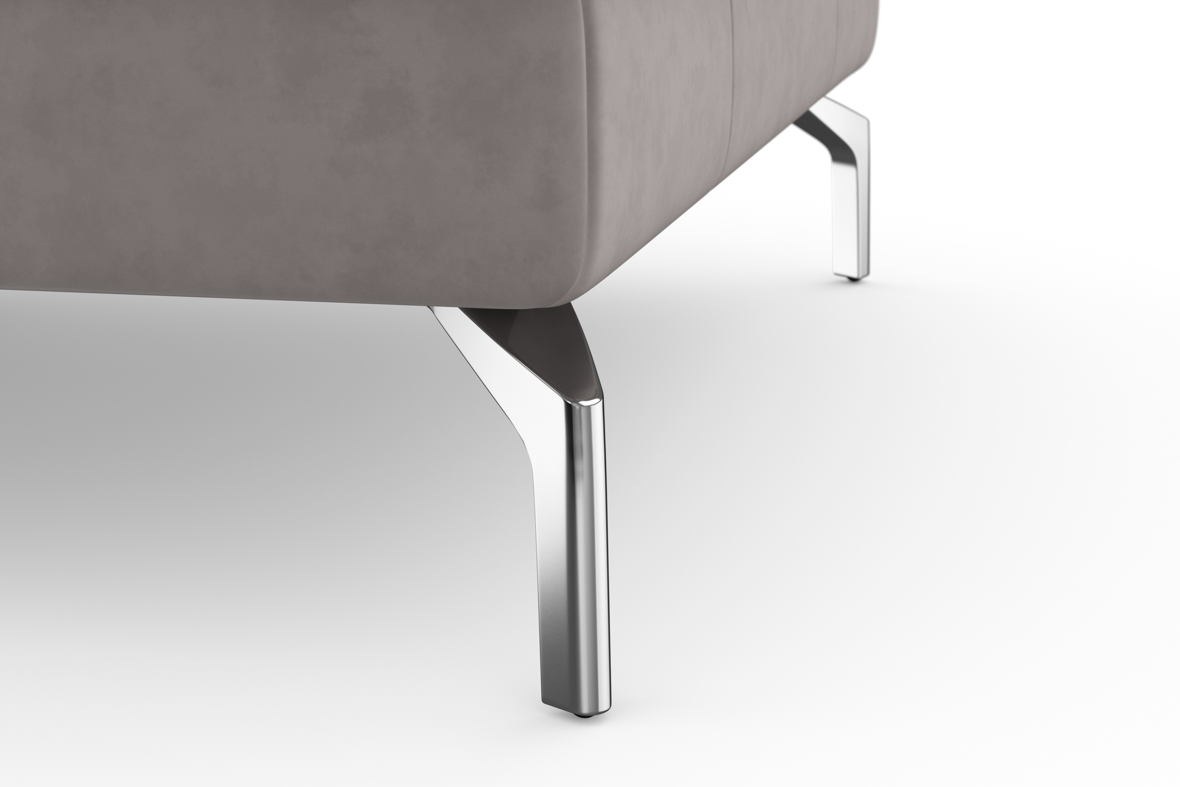 sit&more Wohnlandschaft »Bendigo U-Form«, inklusive Sitztiefenverstellung, Bodenfreiheit 15 cm, in 2 Fussfarben