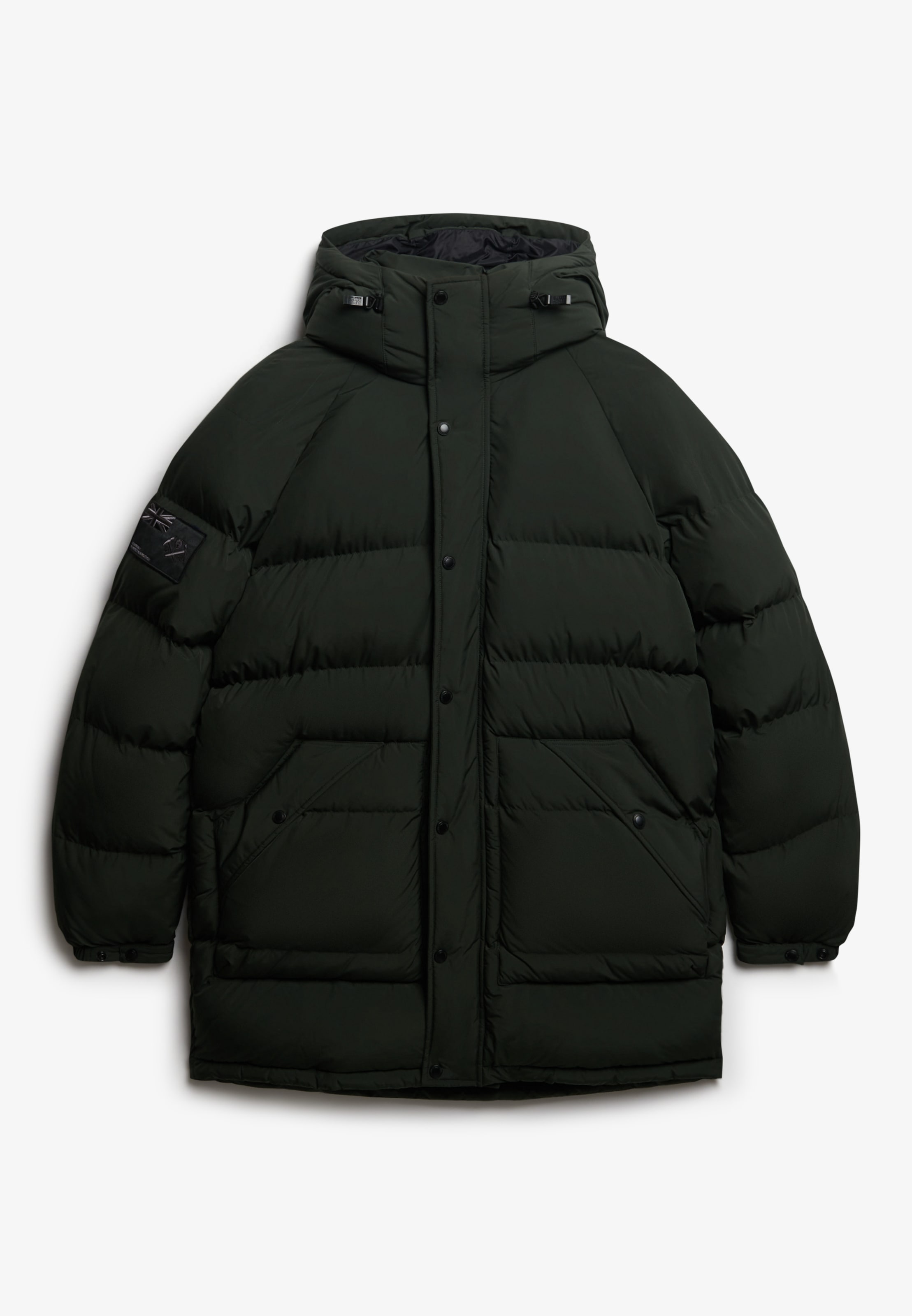 Superdry Steppjacke »XPD LONGLINE BAFFLE PARKA«, mit Kapuze
