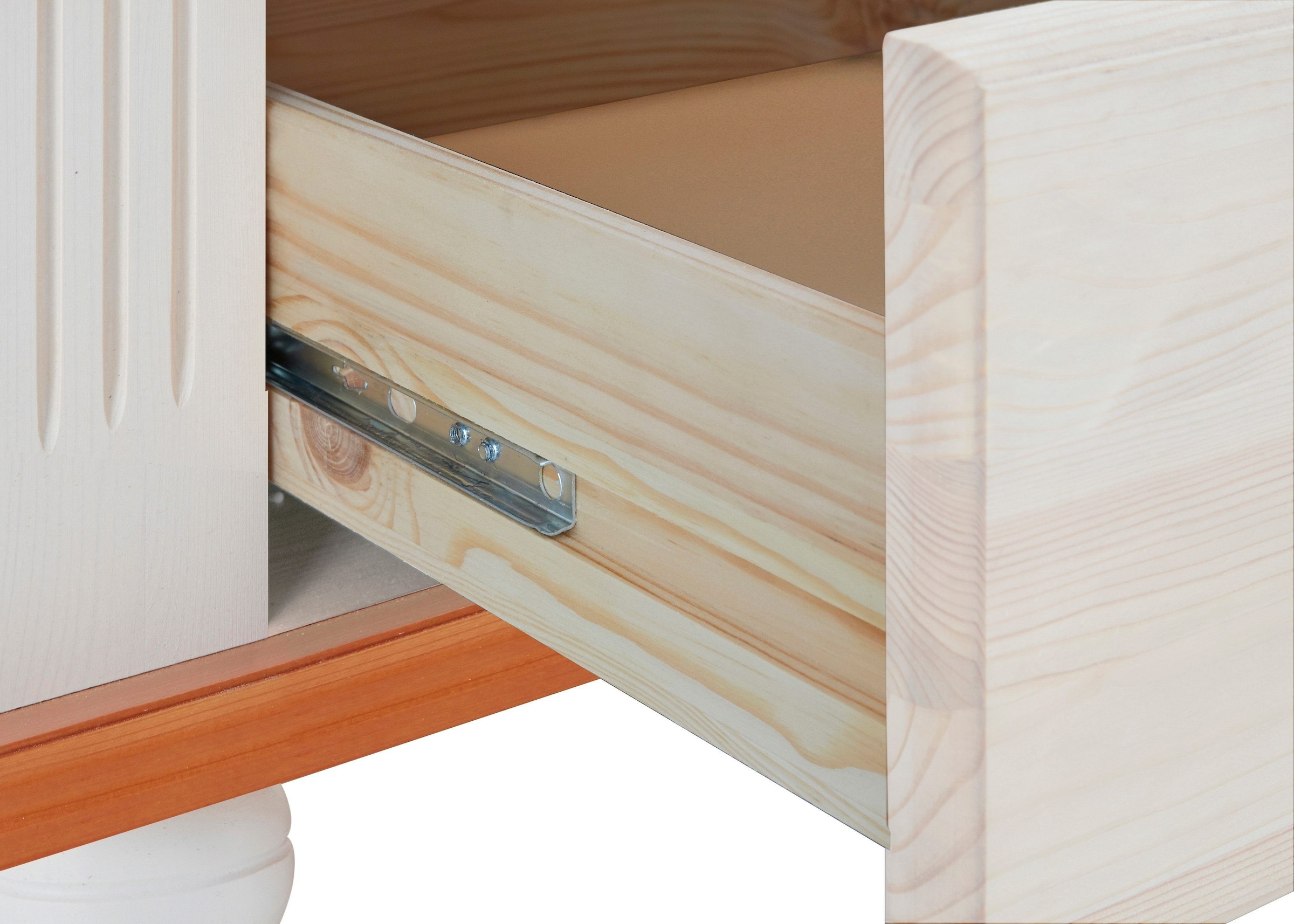 GOODproduct Kleiderschrank »Adele« 4 Breiten: 92/130/169/207  H/T ca. 191/54 cm,  aus massiver Kiefer,Spiegel beim 4-und 5-trg.Schrank, Innenausstattung