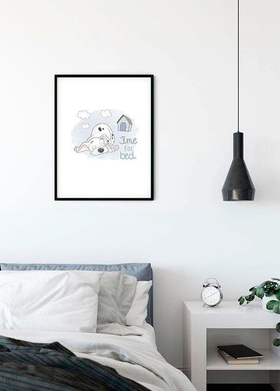 Trendige Komar Poster »101 Dalmatiner Schlafzimmer, (1 Mindestbestellwert kaufen Disney, Kinderzimmer, St.), Bedtime«, ohne Wohnzimmer