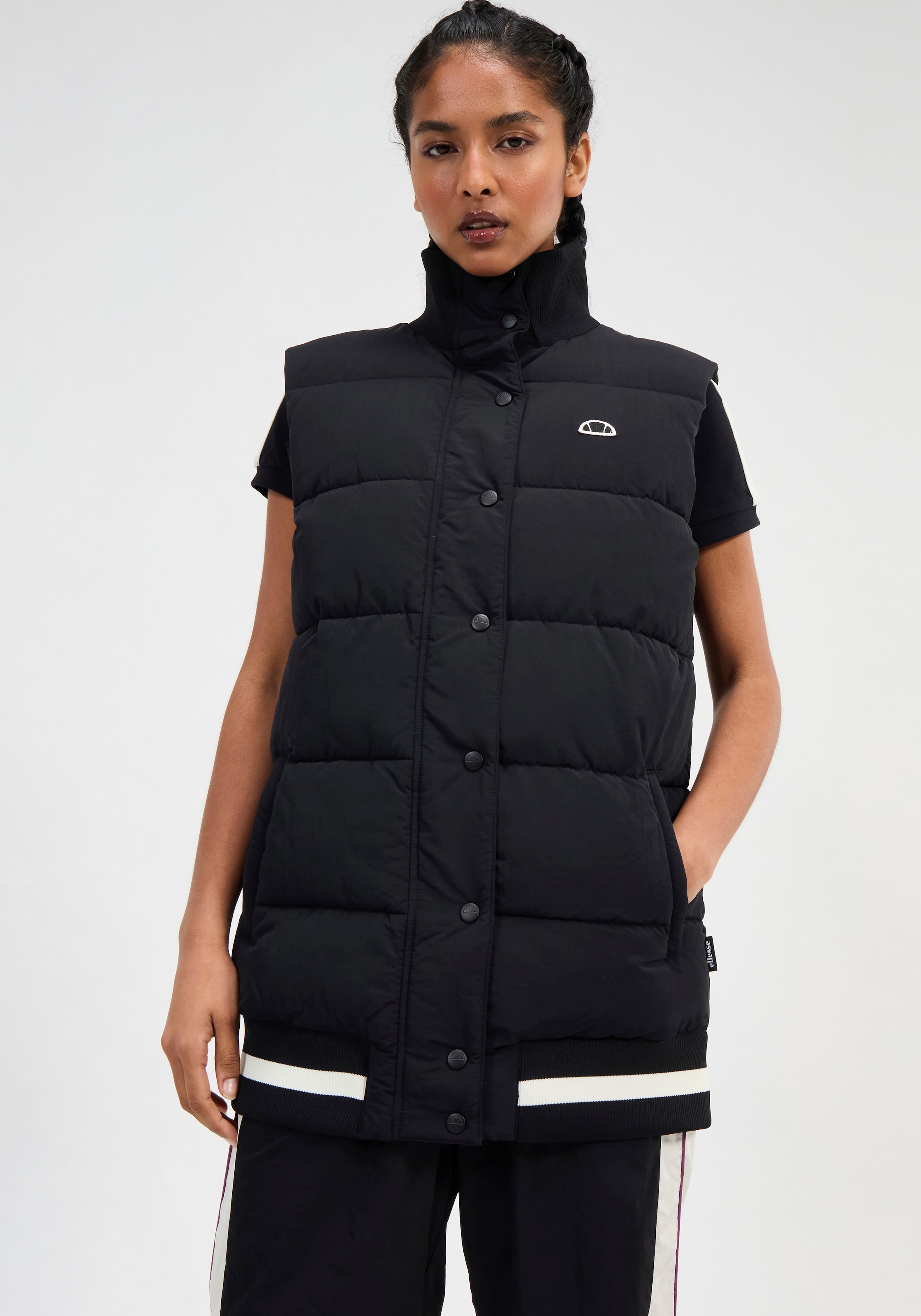 Image of Ellesse Steppweste "MATSSON GILET" mit hohem Stehkragen, aus Polyamid