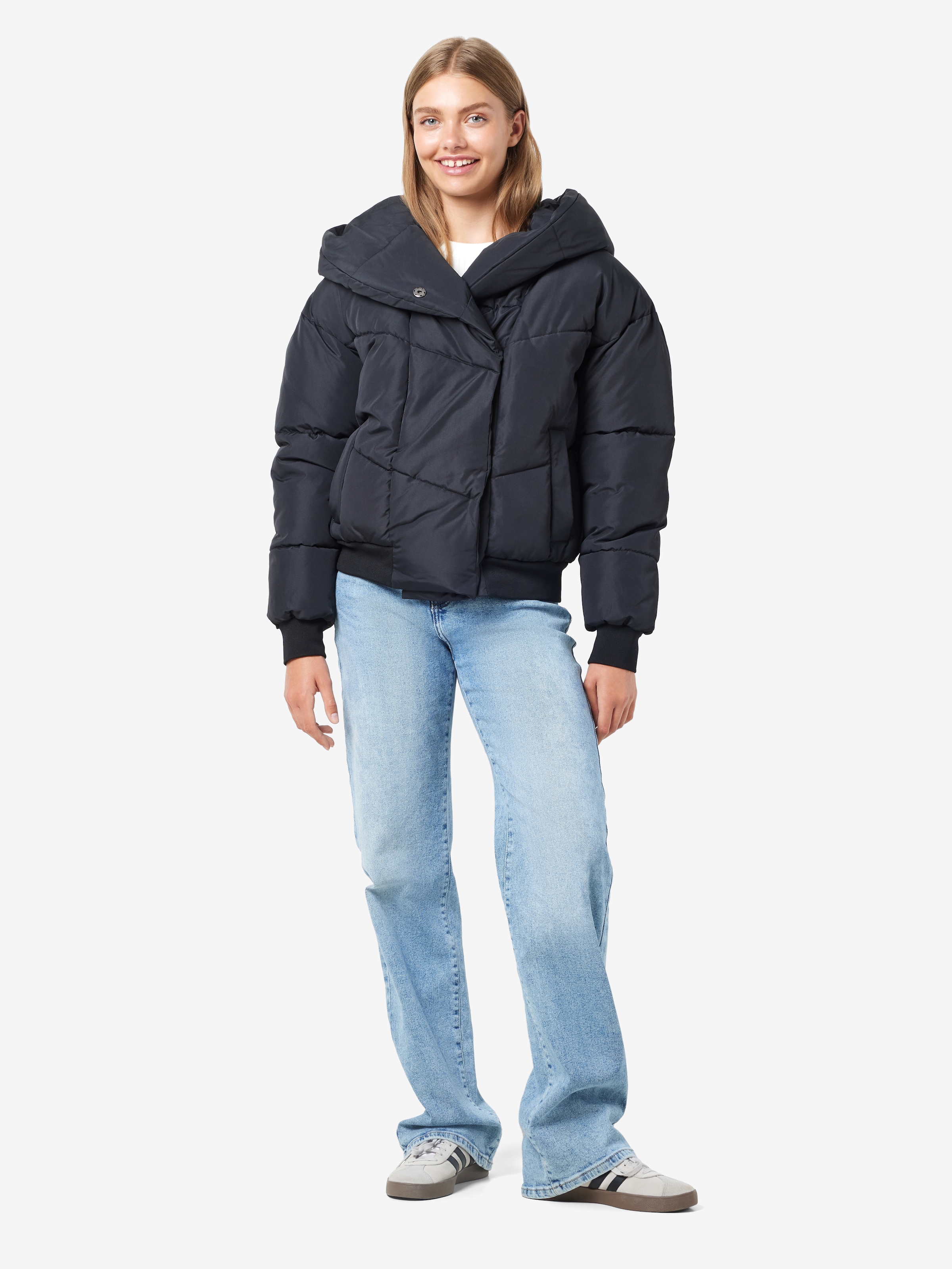 Noisy may Steppjacke »NMTALLY L/S BOMBER JACKET NOOS FWD«, mit Kapuze