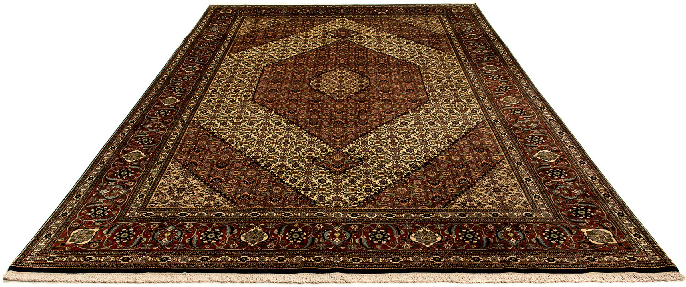 Image of morgenland Orientteppich »Perser - Täbriz - 347 x 237 cm - mehrfarbig«, rechteckig, 10 mm Höhe, Wohnzimmer, Handgeknüpft, Einzelstück mit Zertifikat bei Ackermann Versand Schweiz
