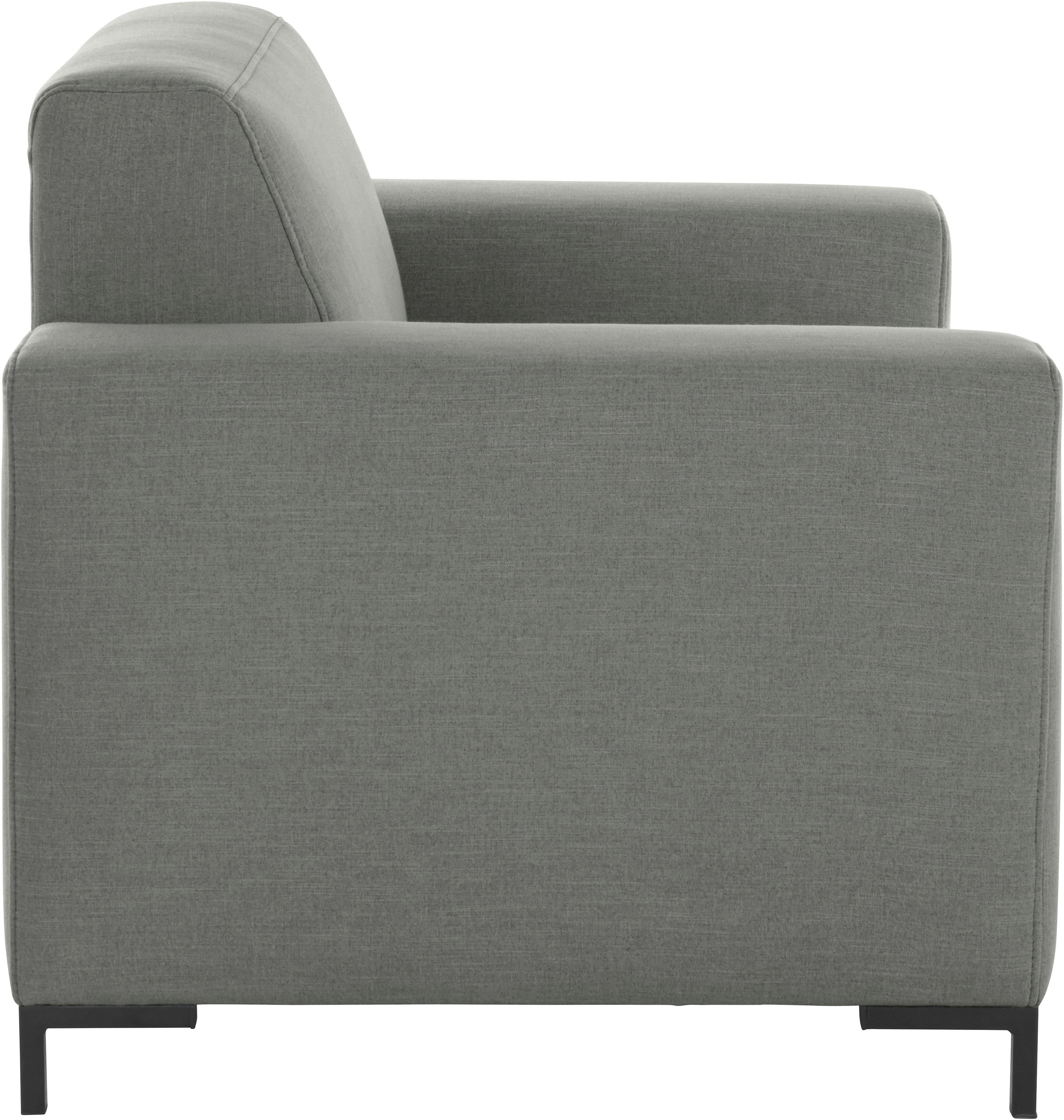 GOODproduct Sessel »Grazzo Loungesessel, moderne Sitzheftung, bequemer Einzelsessel«, hochwertige Stoffe aus recyceltem Material, Steppung im Sitzbereich