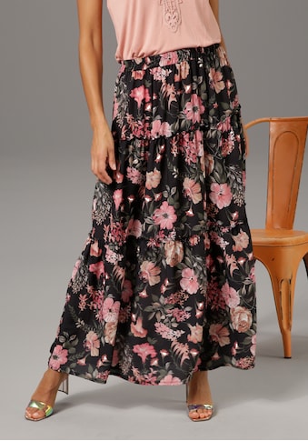 Aniston CASUAL Maxirock, mit unterschiedlichen Blumendrucken - du hast die Wahl kaufen
