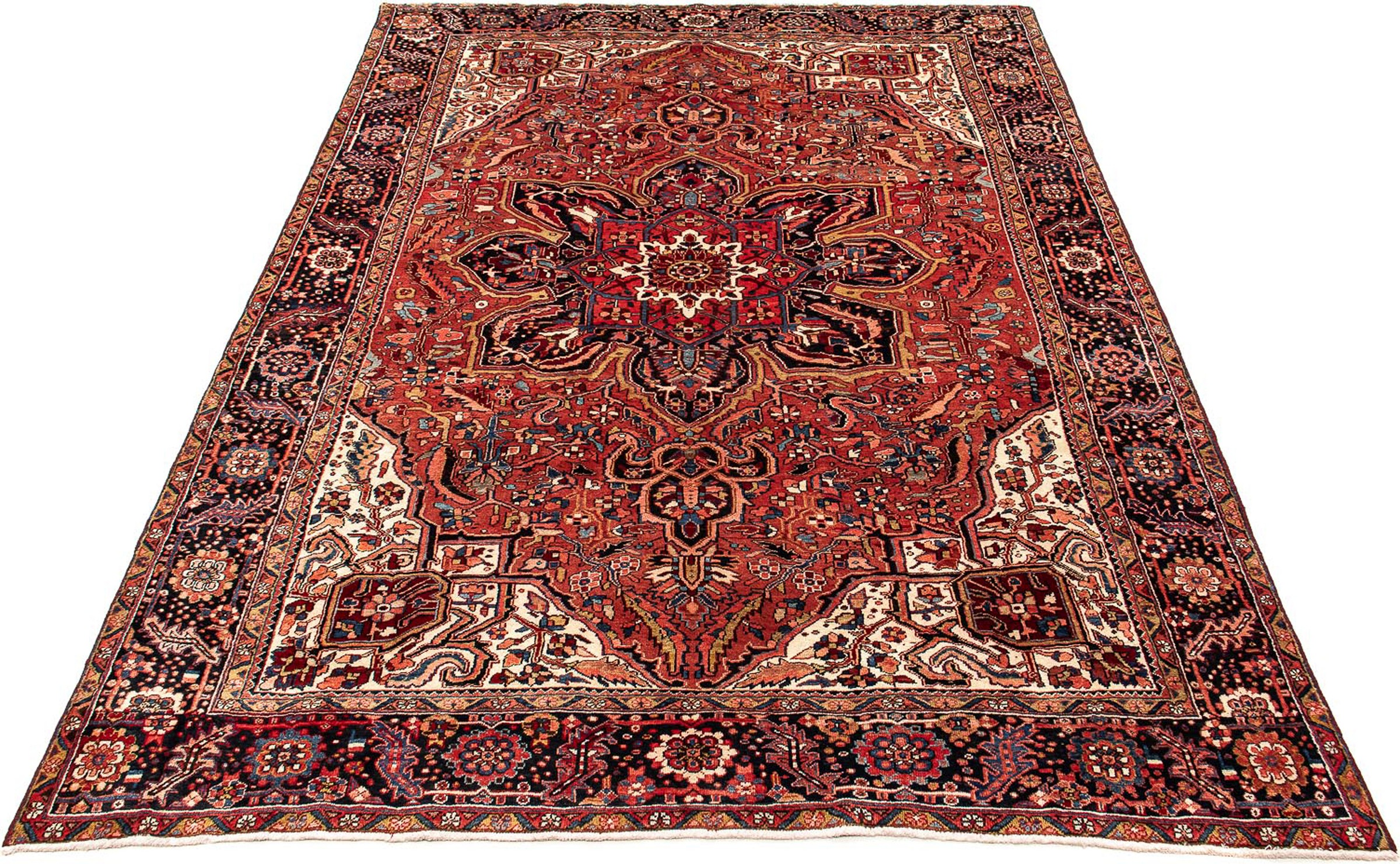 Image of morgenland Orientteppich »Perser - Nomadic - 402 x 300 cm - dunkelrot«, rechteckig, 10 mm Höhe, Wohnzimmer, Handgeknüpft, Einzelstück mit Zertifikat bei Ackermann Versand Schweiz