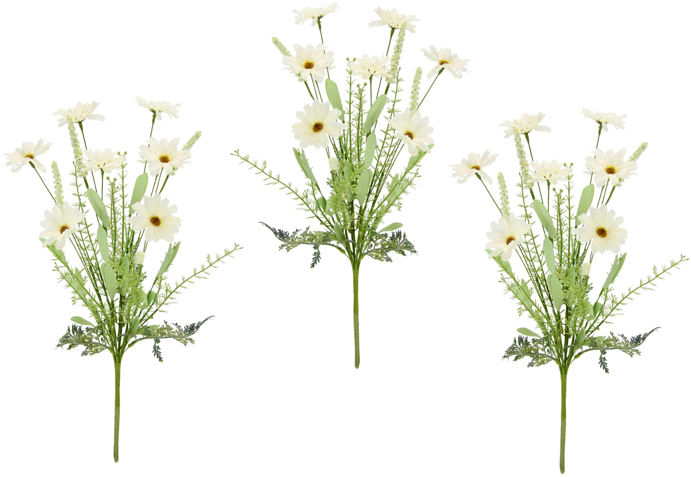 Image of I.GE.A. Kunstpflanze »Margeriten-Mixed-Strauss«, (3 St.), 3er Set, künstlicher Blumenstrauss Kunstblumenstrauss Seidenblumen Blumenbouquet Blumenstrauss Blumenarrangements für Frau Freundin/Muttertag/Geburtstag/Hochzeitstag/Jahrestag bei Ackermann Versand