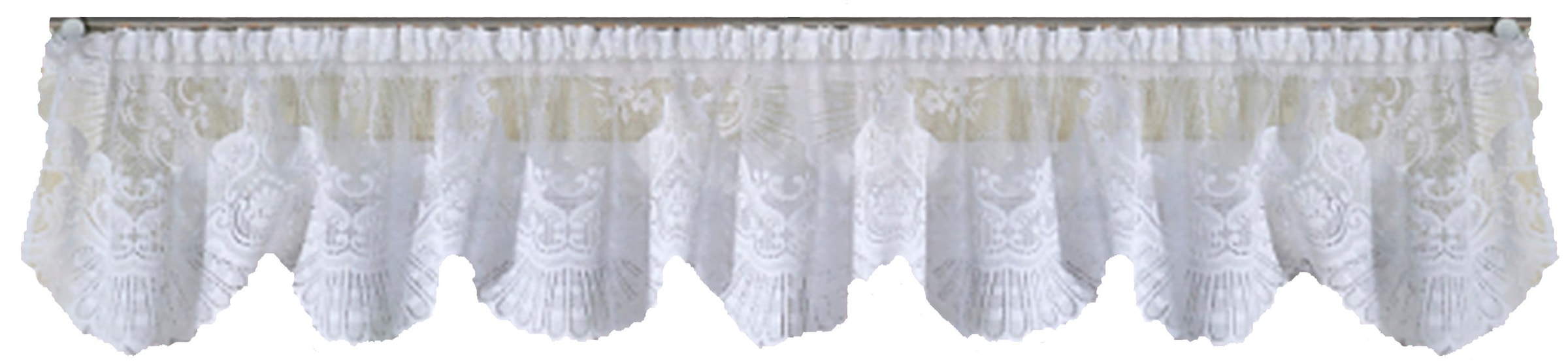 Image of Weckbrodt Querbehang "Siena" Kräuselband 1 Stk. tlg. Jacquard, strukturiert, halbtransparent, Bordüre,Kante, Gardine, Store