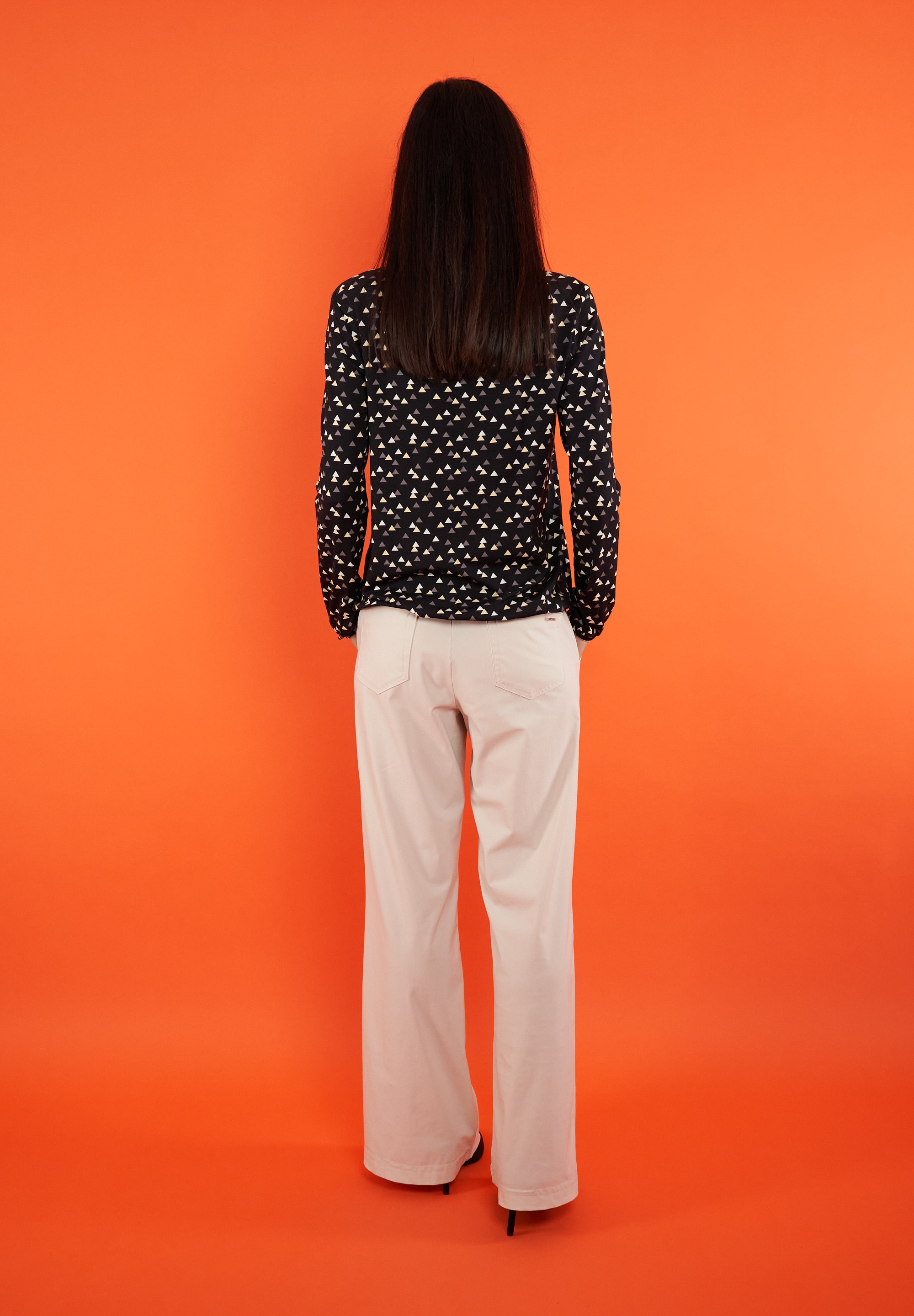 Seidel Moden Langarmshirt »Exklusiv bei OTTO« mit grafischem Muster und Detail am Ausschnitt, MADE IN GERMANY