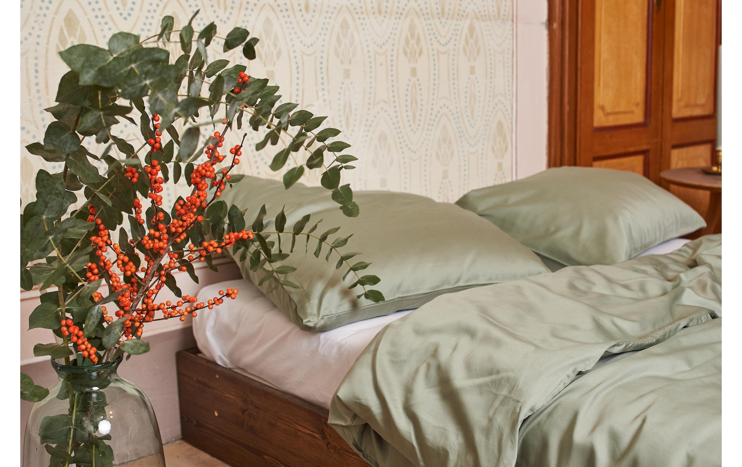 Journey Living Linge de lit »Braga« Nachhaltige Bettwäsche aus Bio-Baumwollsatin