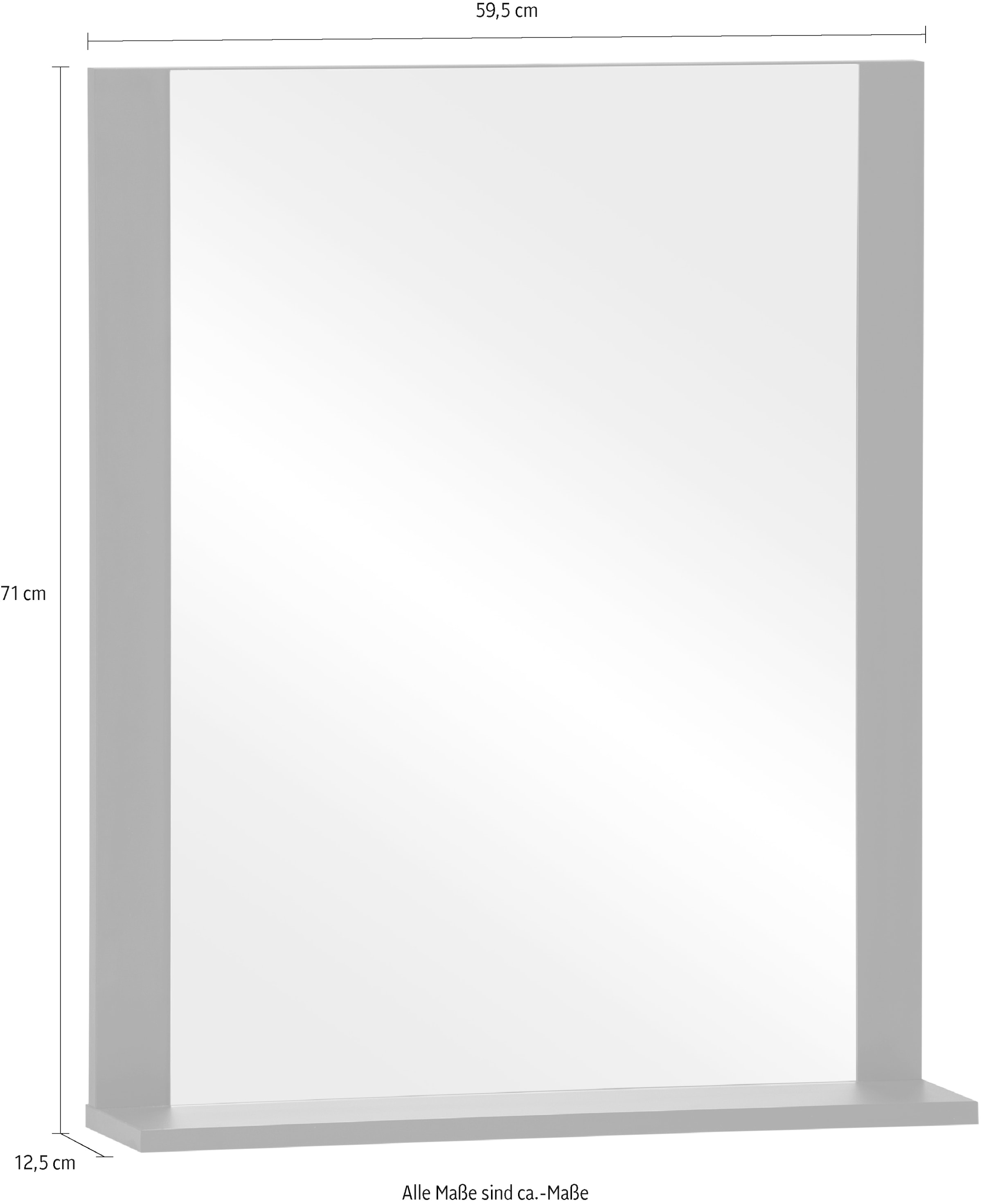 Schildmeyer Spiegel »Emmik, Breite 60 cm, mit praktischer Ablage« Made in Germany