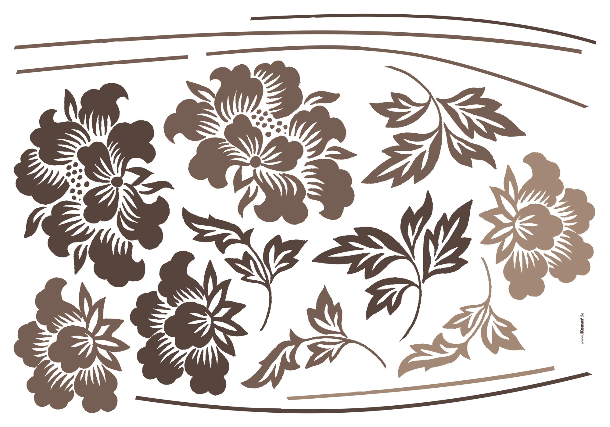 Image of Komar Wandtattoo "Grace - Grösse 100 x 70 cm" selbstklebend, Wandsticker