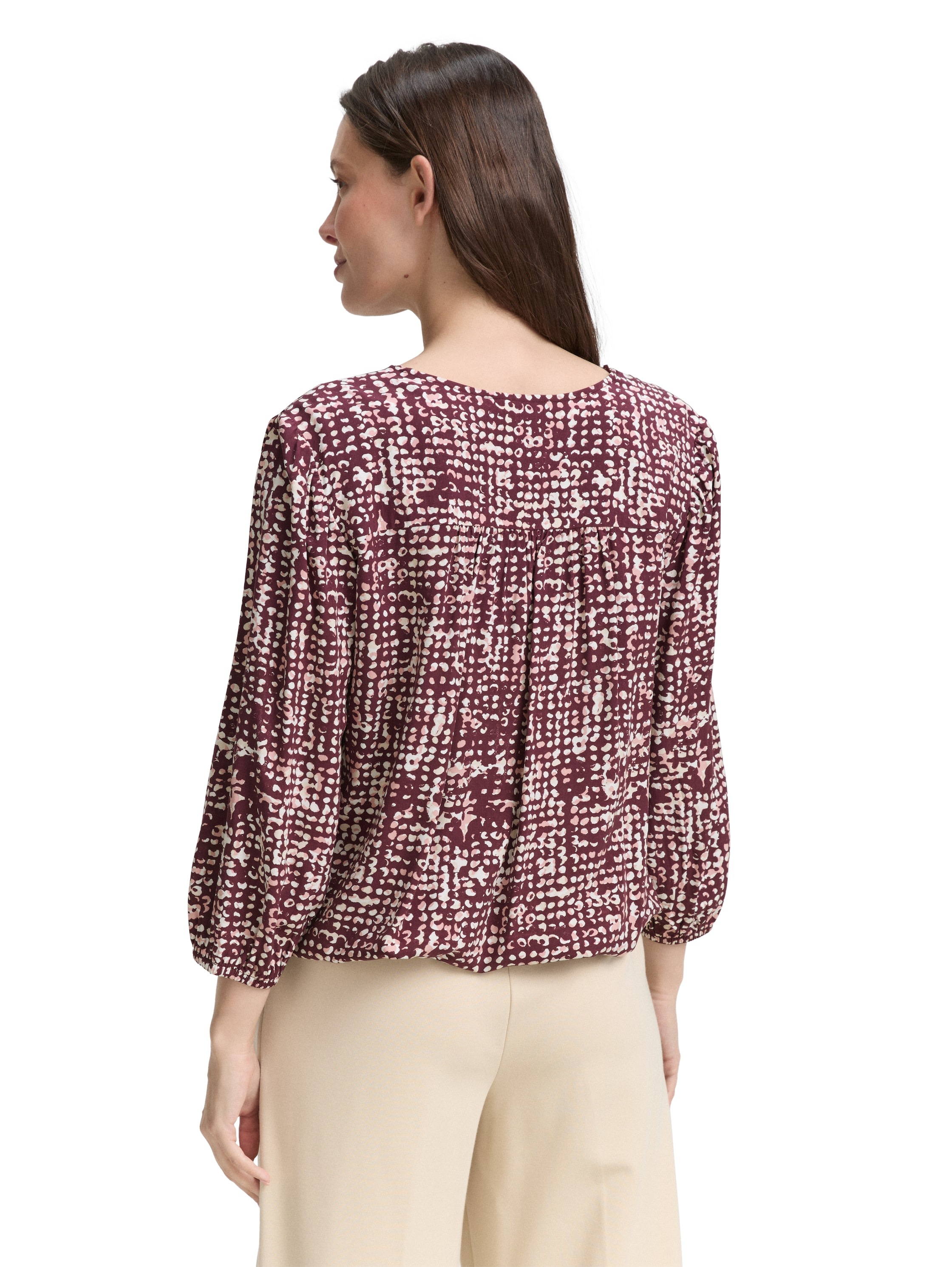 TOM TAILOR Shirtbluse, mit All-Over Print