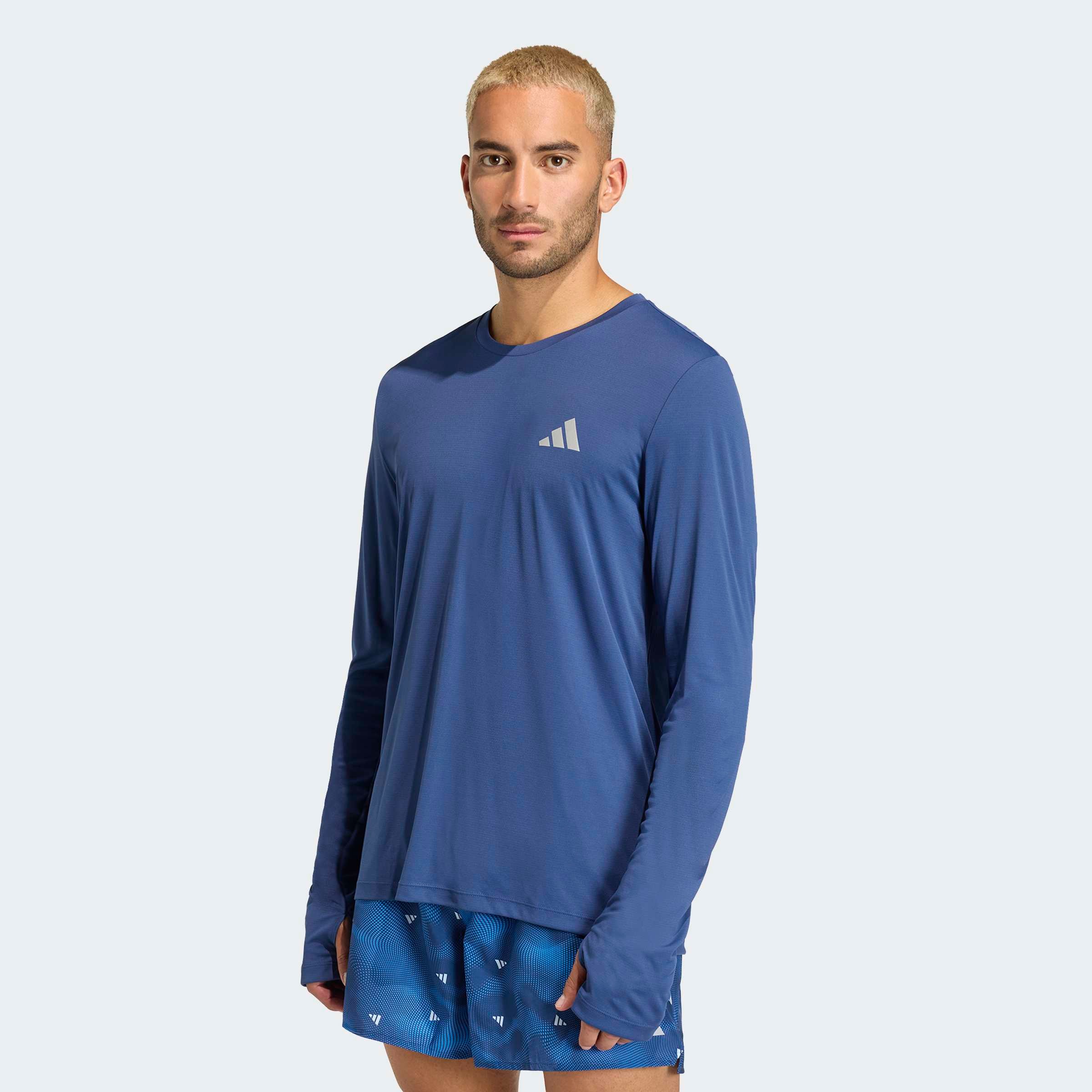 Image of adidas Performance Laufshirt "RUN ESS LS M" für Erwachsene, sportlicher Stil, aus Polyester