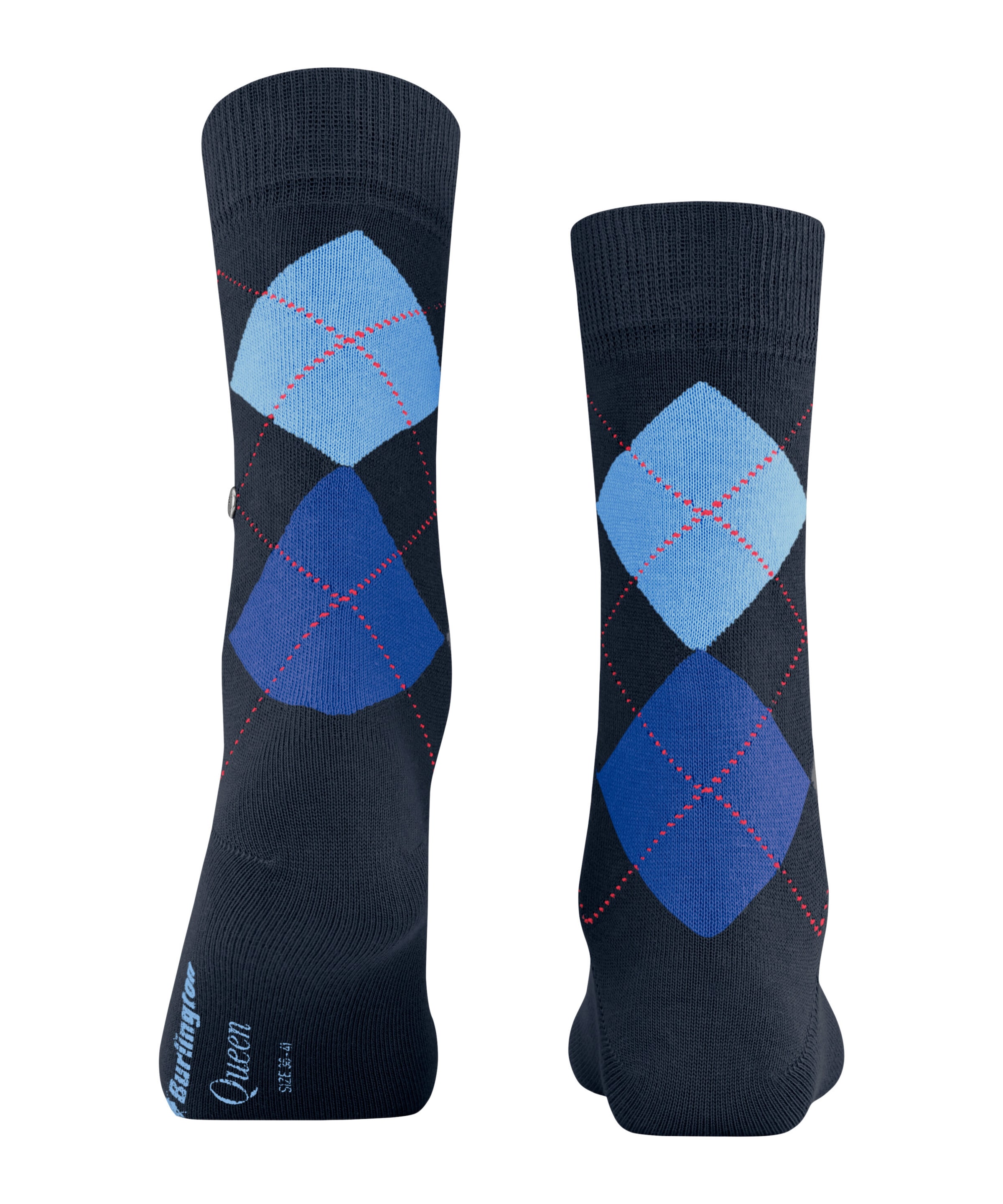Burlington Socken »Queen« Einheitsgrösse 36-41, Argyle-Muster, gekämmte Baumwolle