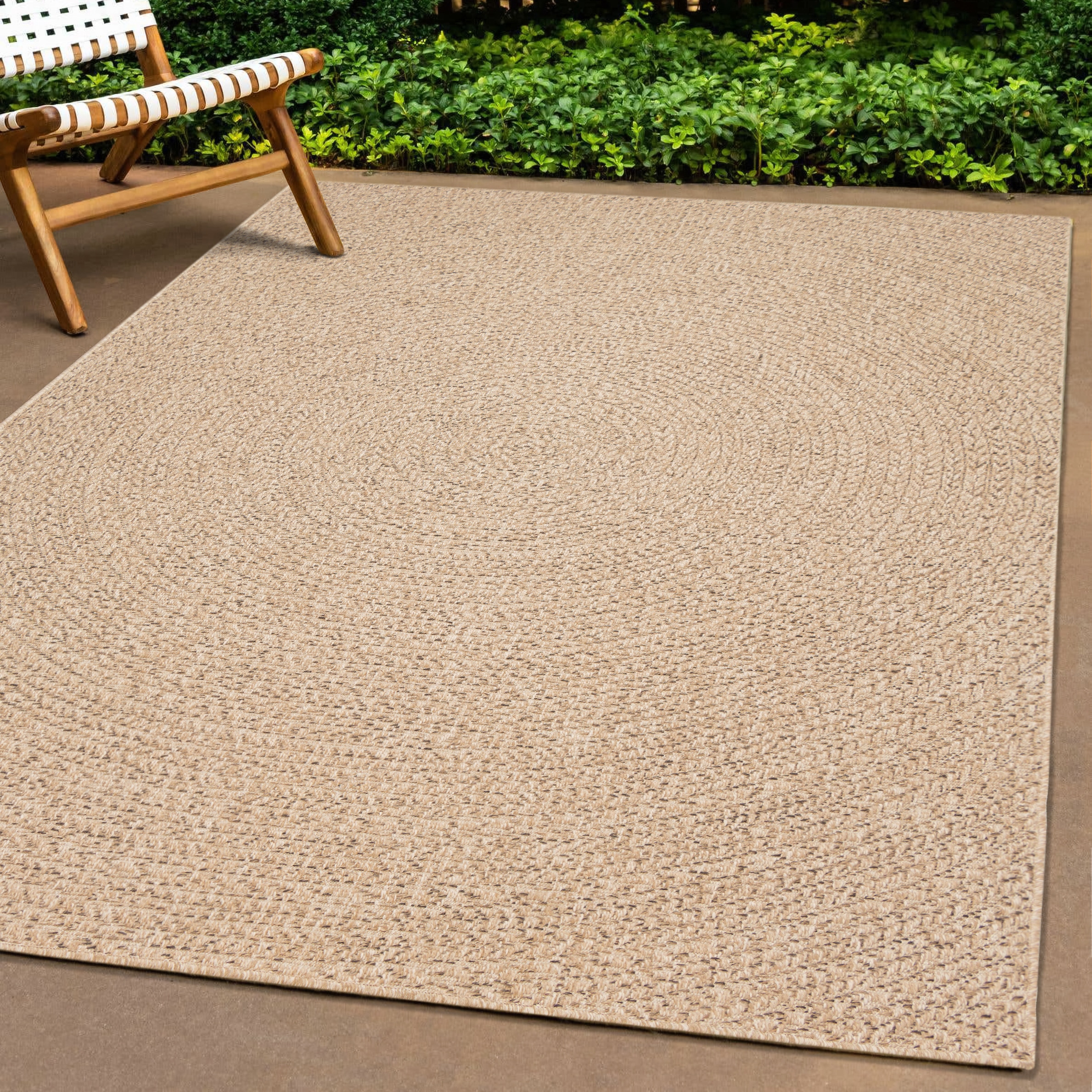 Image of the carpet Teppich "Kansas" rechteckig 1 mm Höhe moderner robuster In und Outdoor Teppich Jute Look