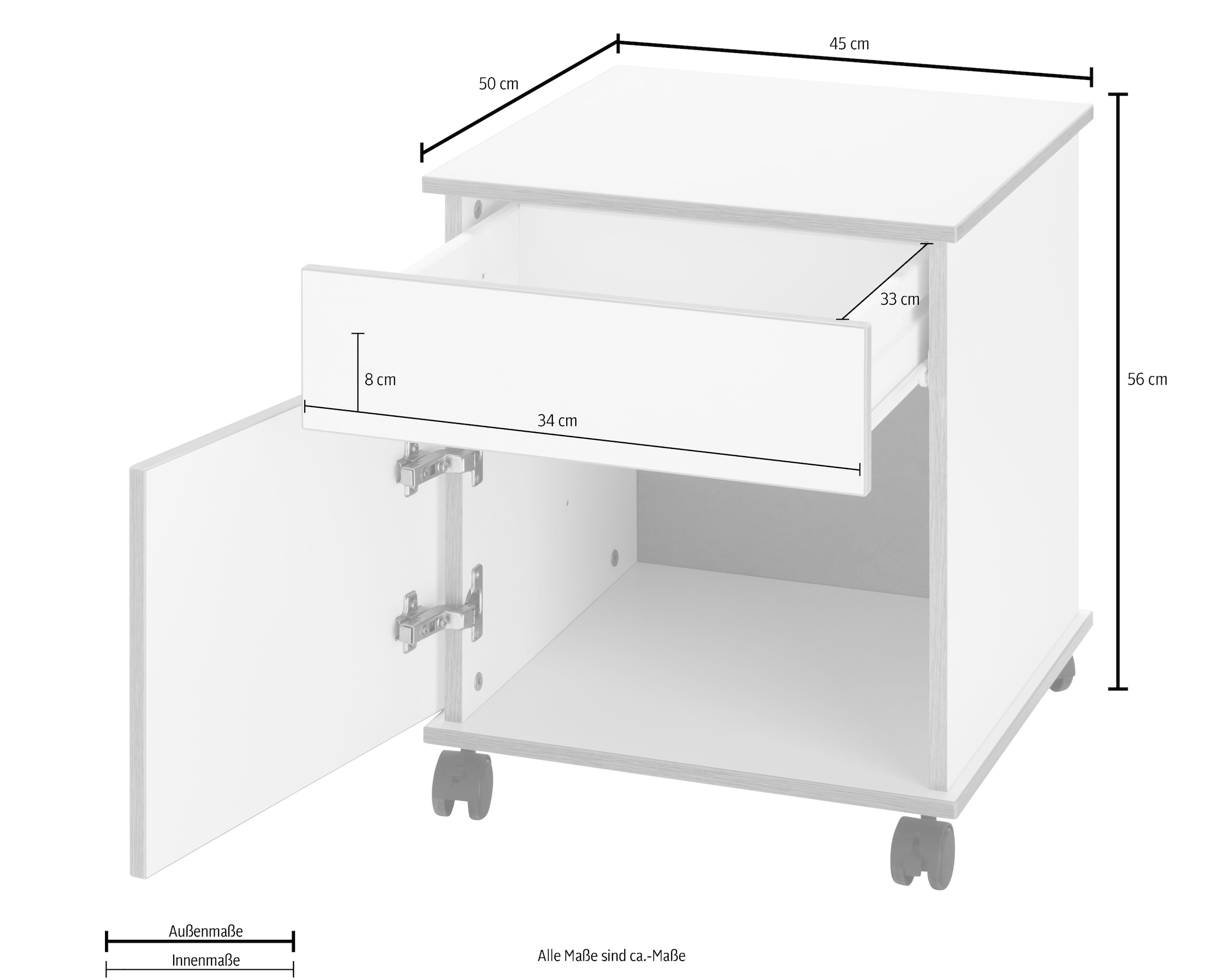 VOGL Möbelfabrik Büro-Set »Trelle«, (Set, 2 tlg.)