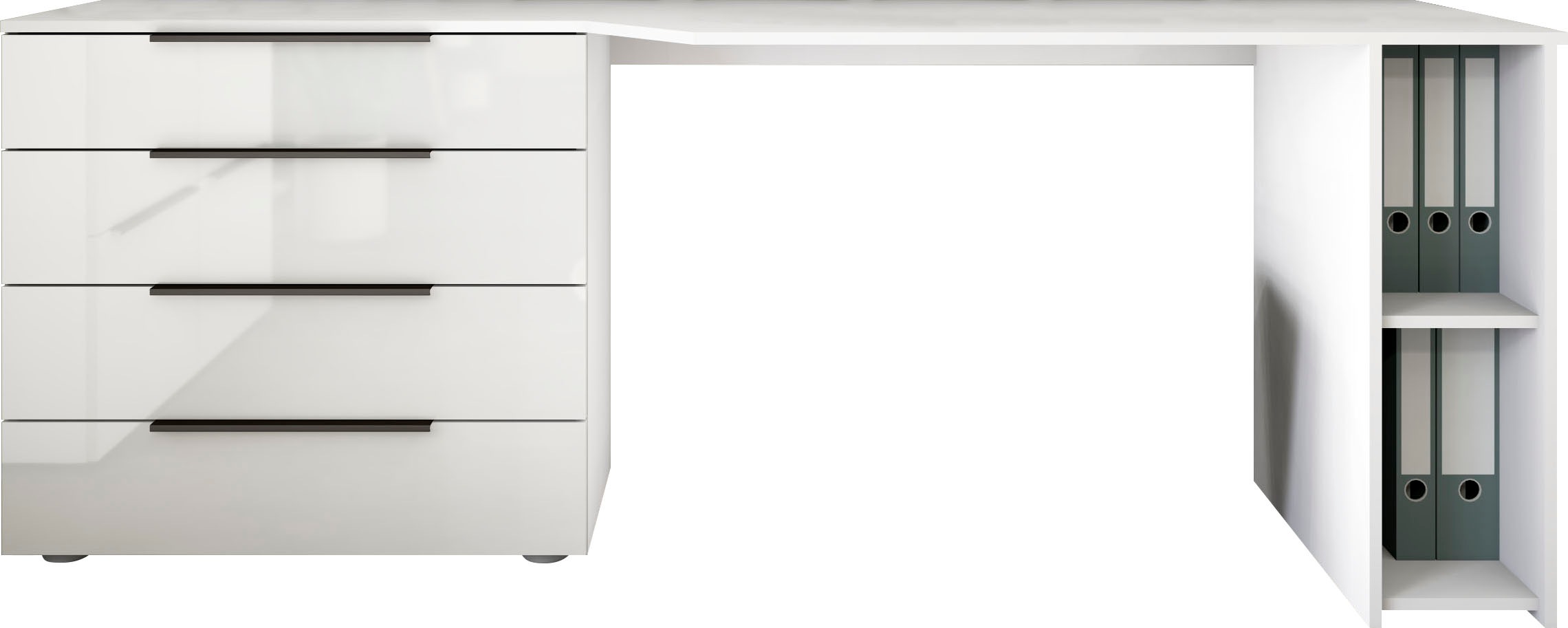 borchardt Möbel Schreibtisch "Tom" mit Stauraum, Breite 196 cm