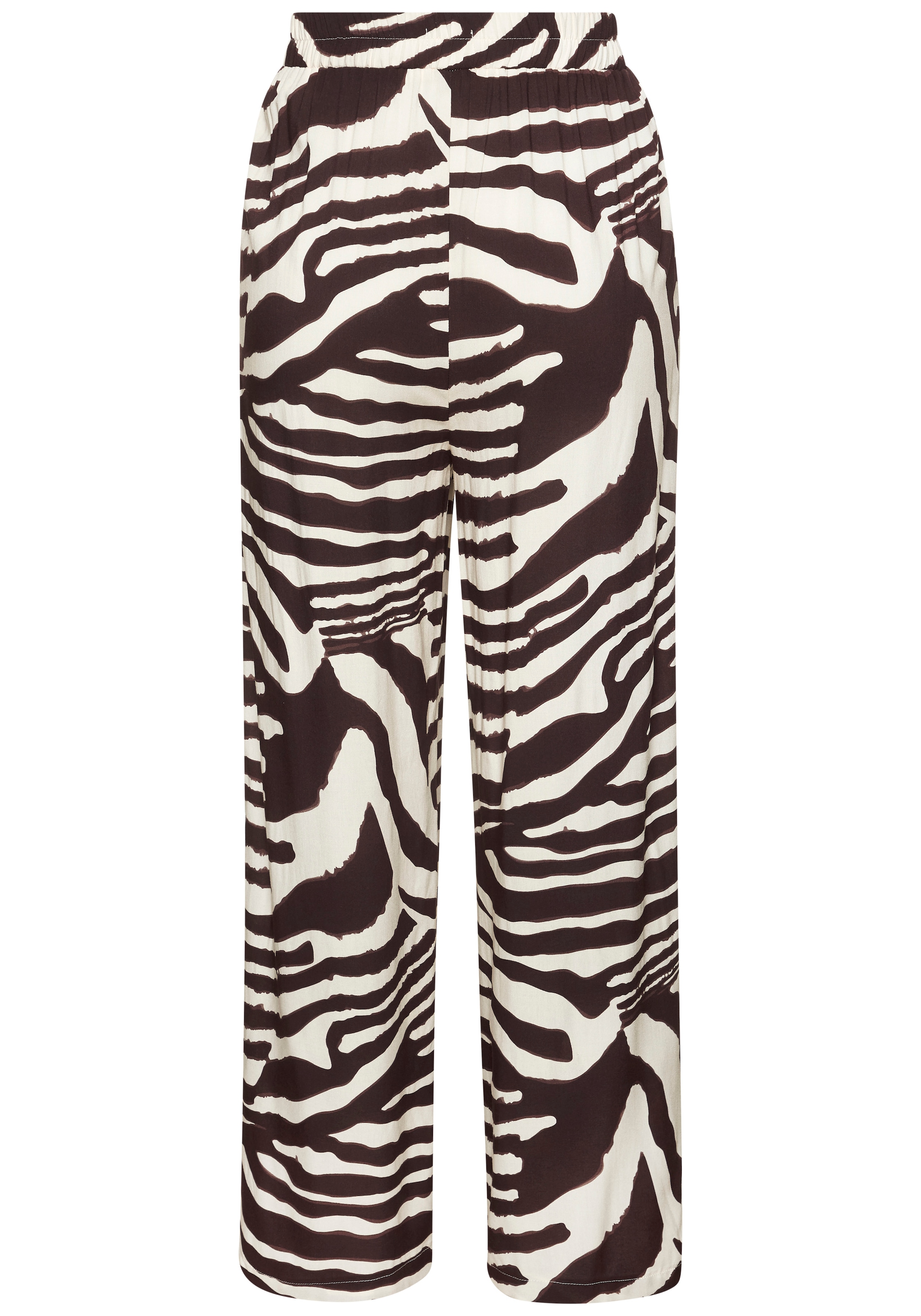 LASCANA Palazzohose  mit Animalprint, Schlupfhose, Wide-Leg, modisch