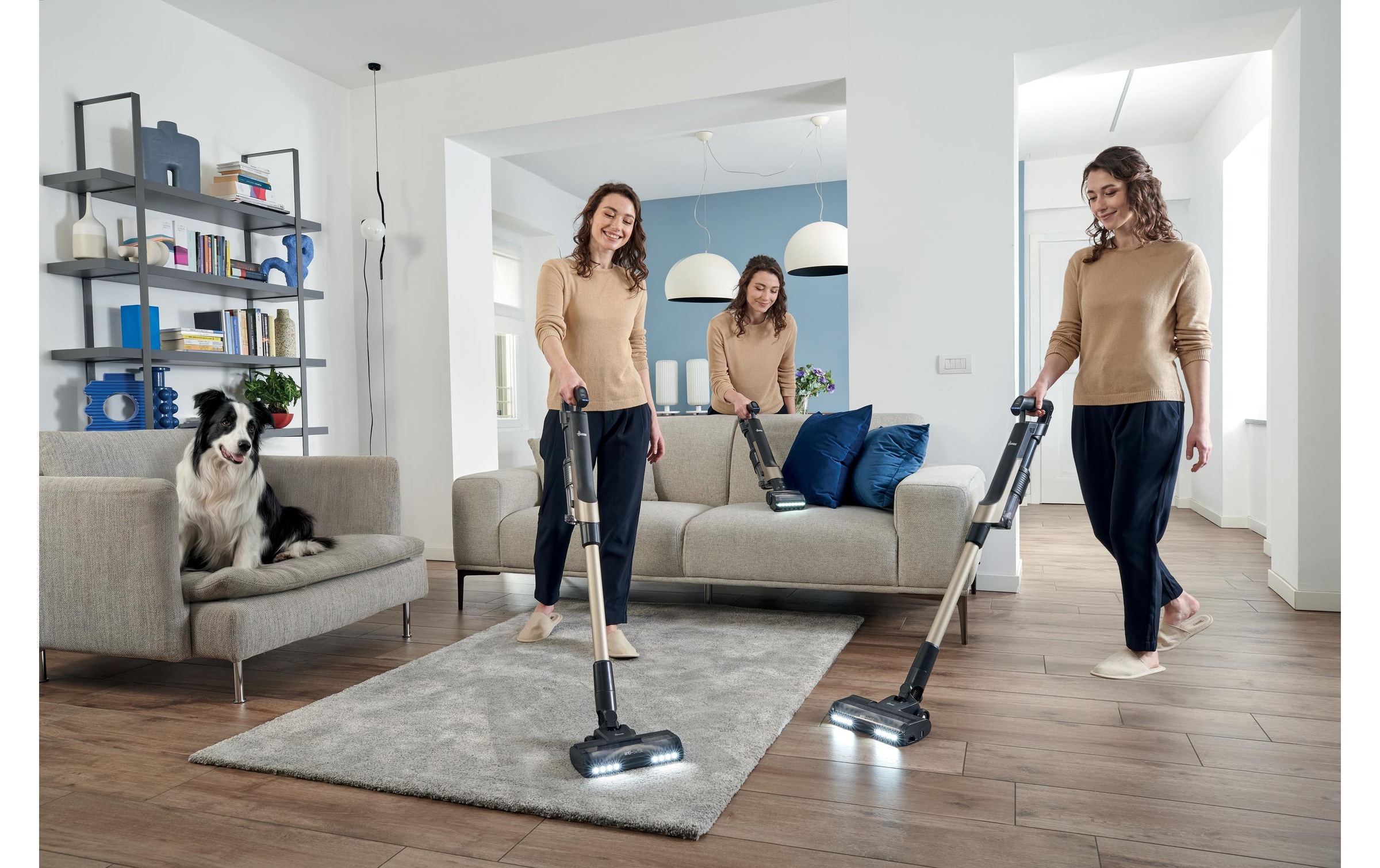 Hoover Akku-Hand-und Stielstaubsauger »HF210PP 11 Akku Trocken EPA Beutellos 1 l 165 W« 2-in-1-Stabstaubsauger mit ULTRA COMPACT X3-Technologie
