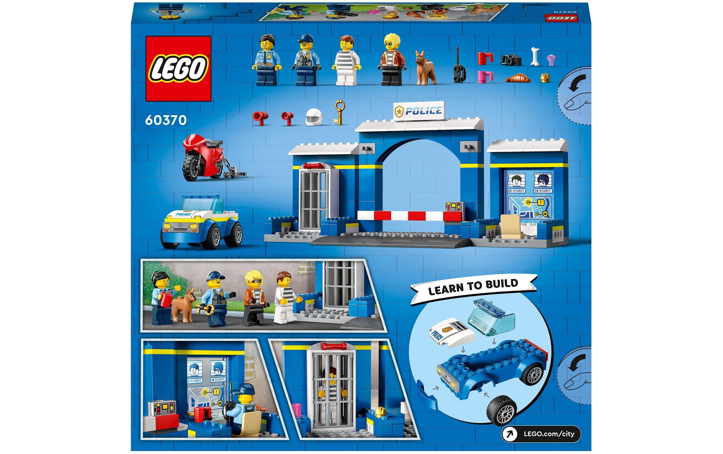 LEGO® Konstruktionsspielsteine »Ausbruch aus der Polizeistation«, (172 St.)
