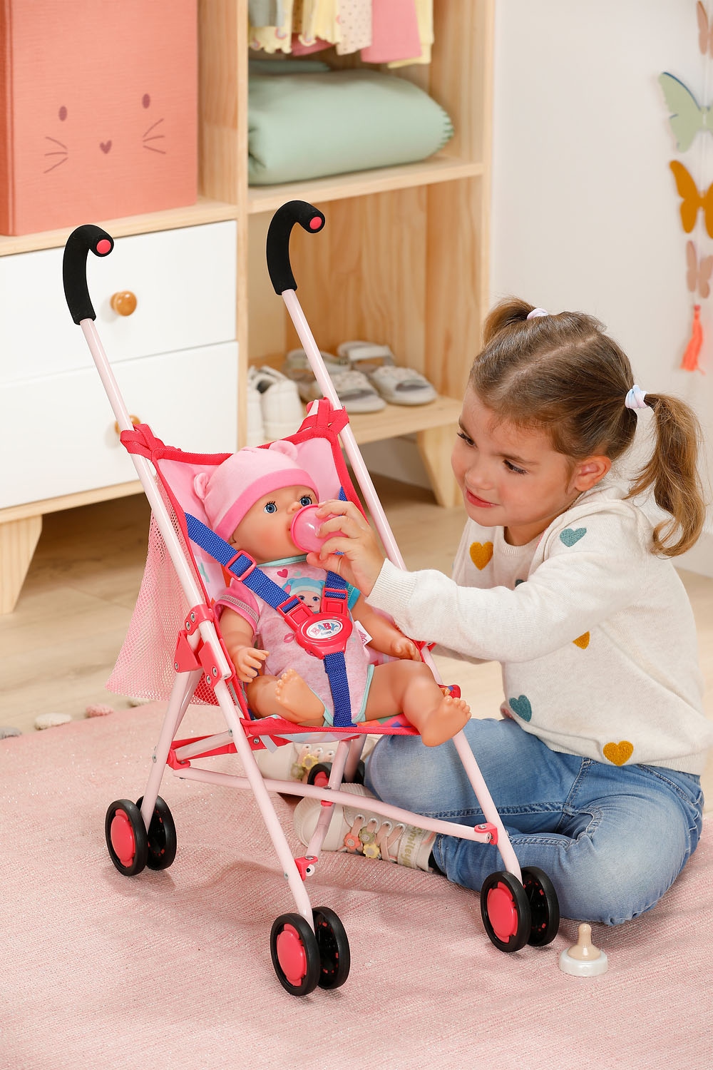 Baby Born Puppenbuggy mit Einkaufsnetz