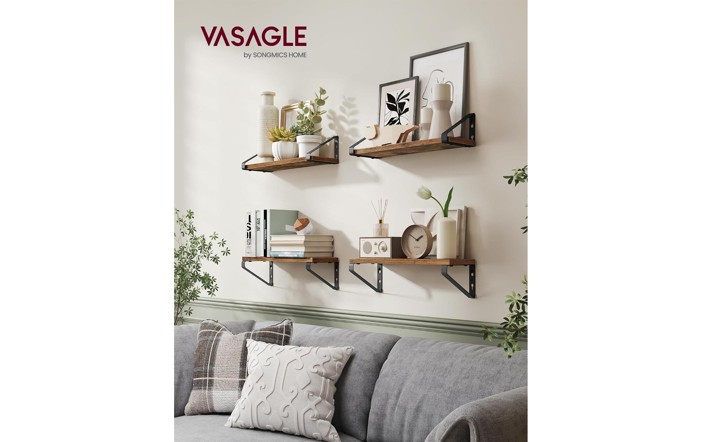 VASAGLE Wandregal »Industrial«
