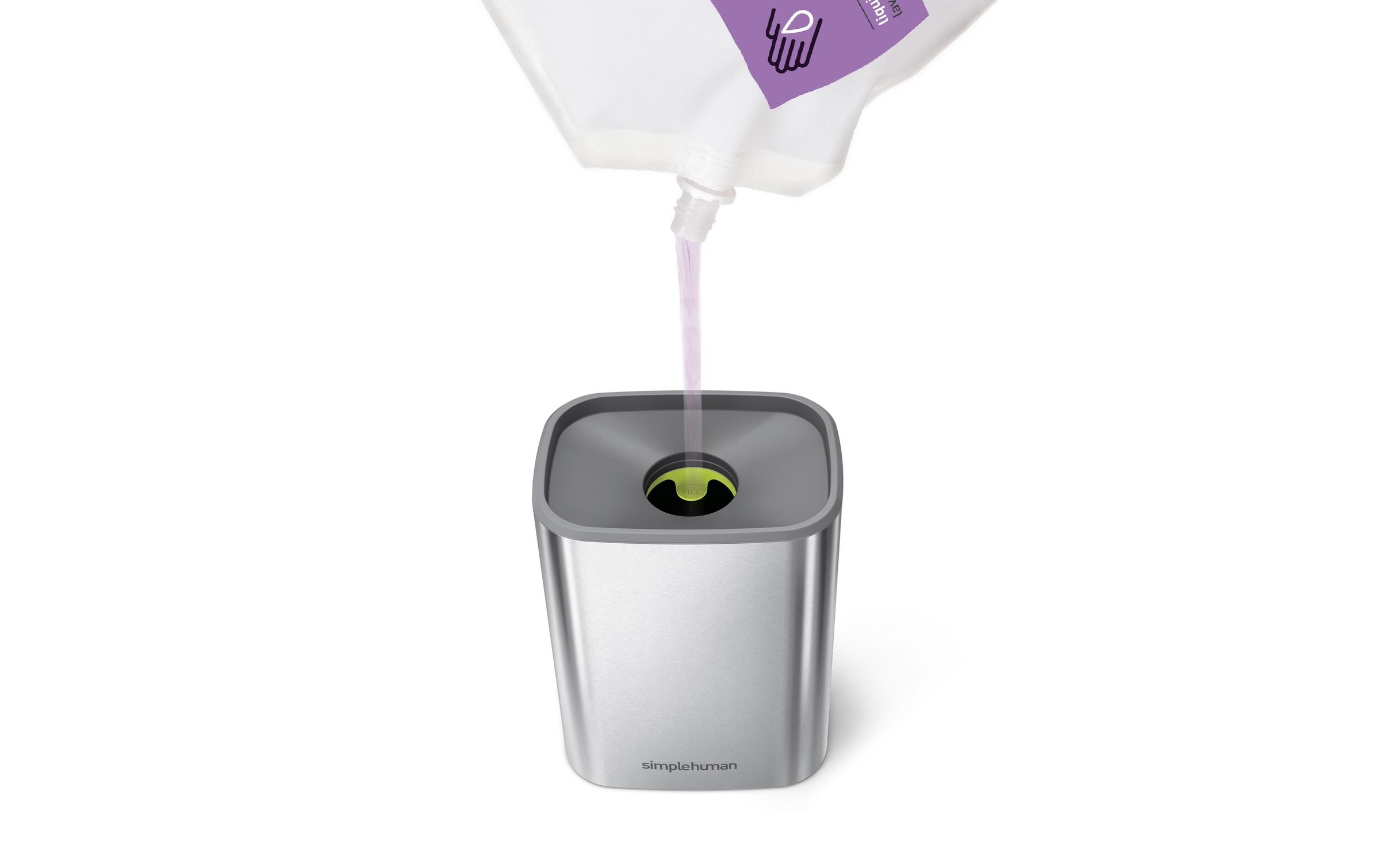 simplehuman Seifenspender »Simplehuman Silberfarben, 473 ml«