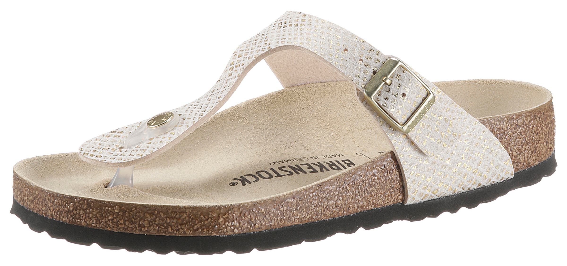 Image of Birkenstock Zehentrenner »Gizeh Shiny«, in glänzender Reptiloptik bei Ackermann Versand Schweiz