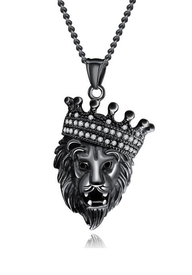 Image of Firetti Kette mit Anhänger »Löwe, strukturiert«, mit Zirkonia (synth.) bei Ackermann Versand Schweiz