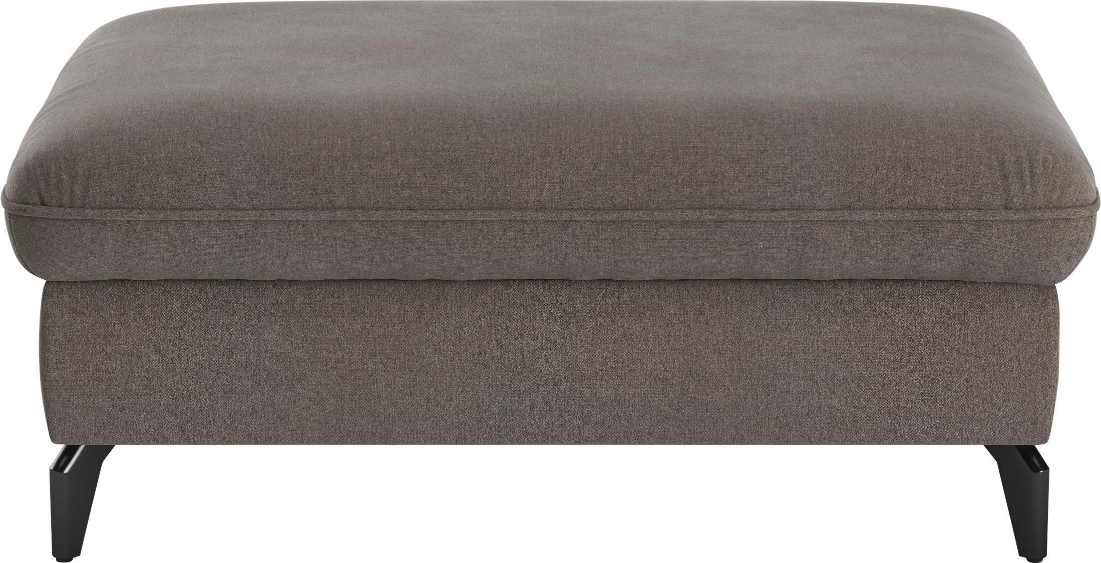 sit&more Polsterhocker »Leandro« mit schwarzen Metallfüssen