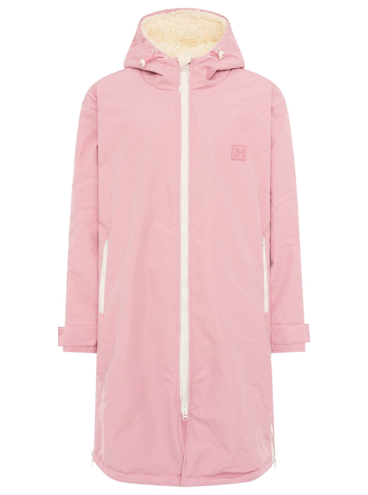 Zwillingsherz Manteau court »"Oversize Windjacke ZH"« seitliche Taschen, Kapuze, Reissverschluss, Teddy Futter