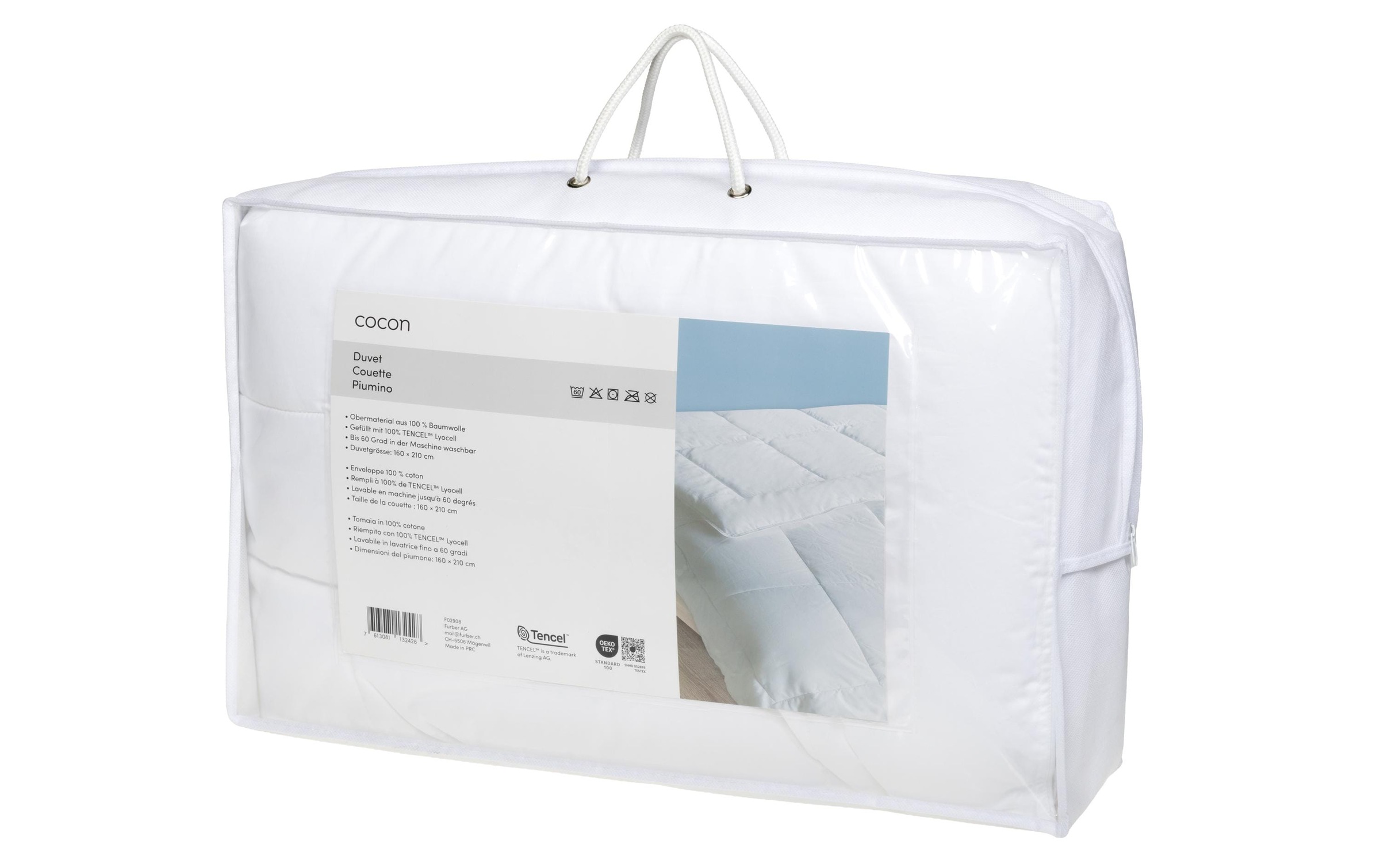 Cocon Naturfaserbettdecke »Duvet Tencel« 4-Jahreszeiten Füllung Tencel Bezug Baumwolle 1 Stk. tlg. Bettdecke