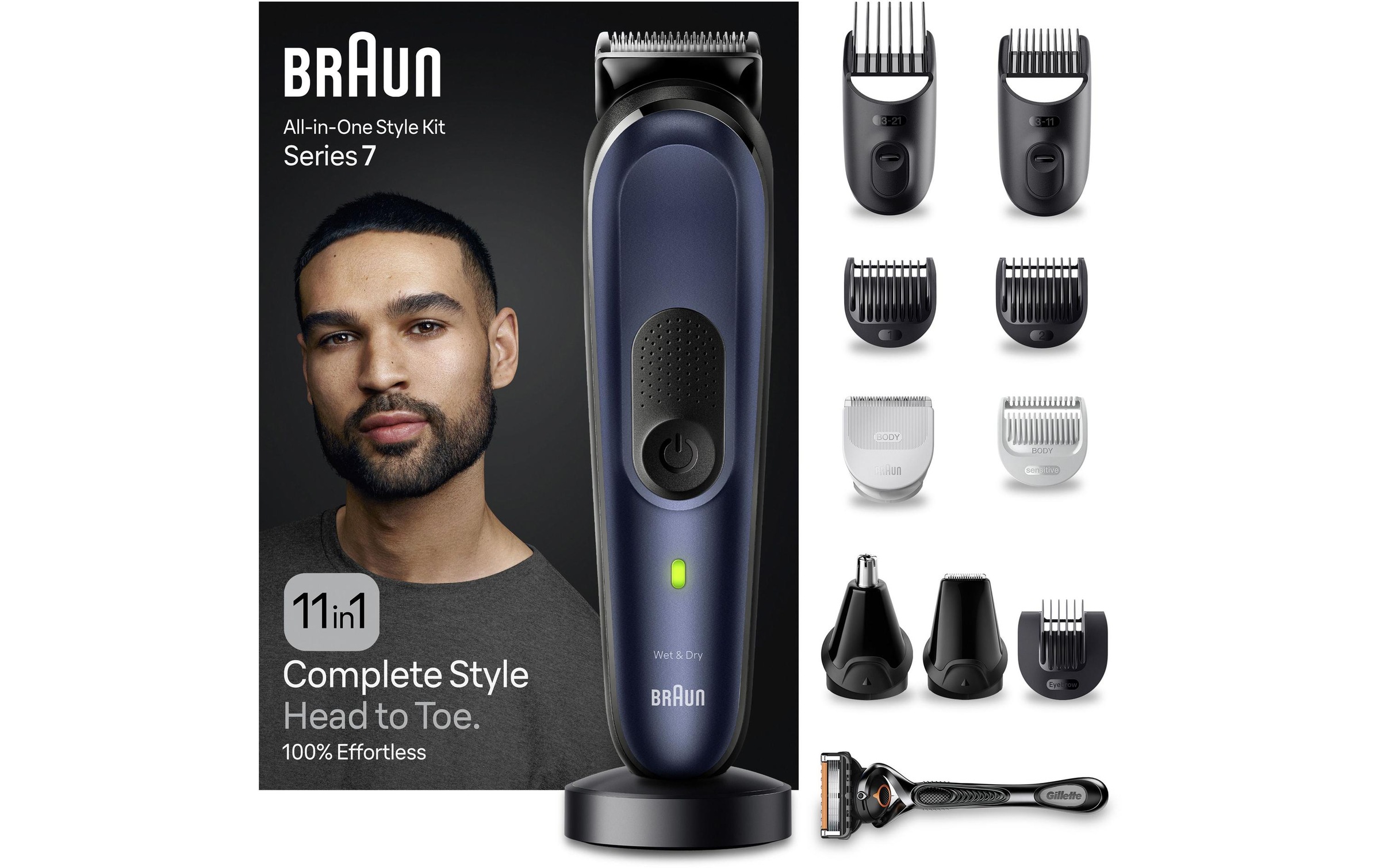 Braun Haar- und Bartschneider »Braun Rasierer MultiGroomerKit MGK7450«