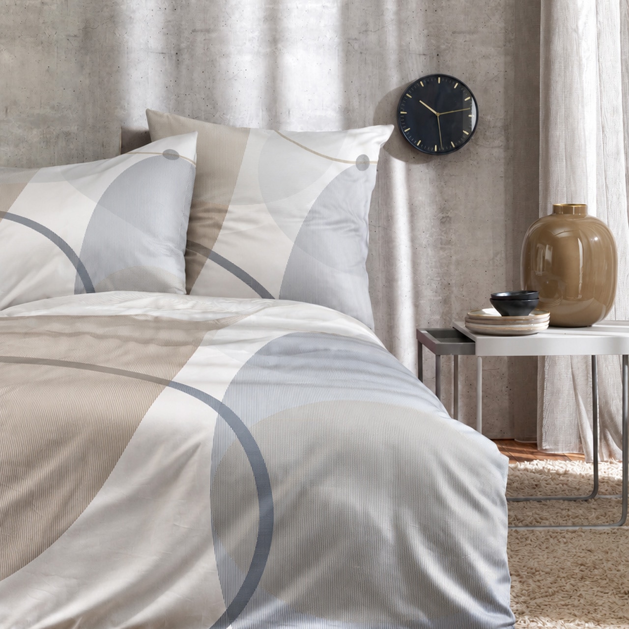 APELT Linge de lit »Giro« 2 cuis motifs graphiques