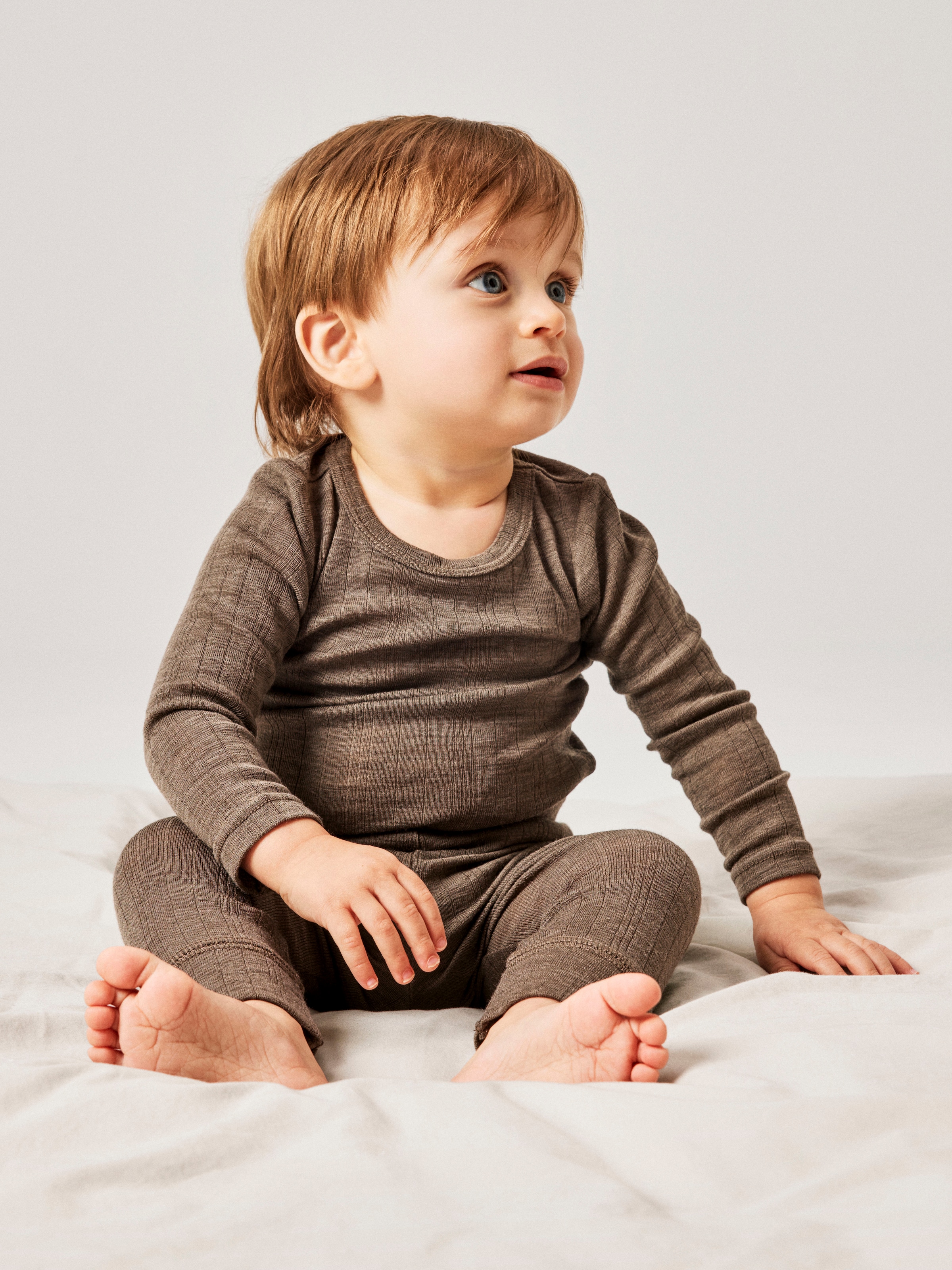 Name It Leggings »NBMWANG WOOL NEEDLE LONGJOHN SOLID NOOS«  aus reiner Merinowolle