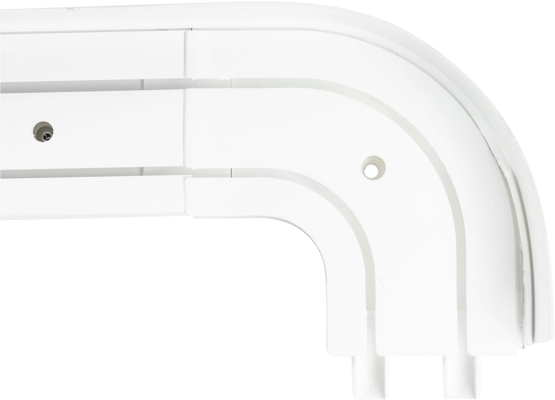 SN DECO GROUP Rail à rideaux »SH2« 2 course-läufig Dimension fixe Set 2-läufig,inkl. Rundbögen, Blende 5 cm, vorgebohrt, Innenlauf