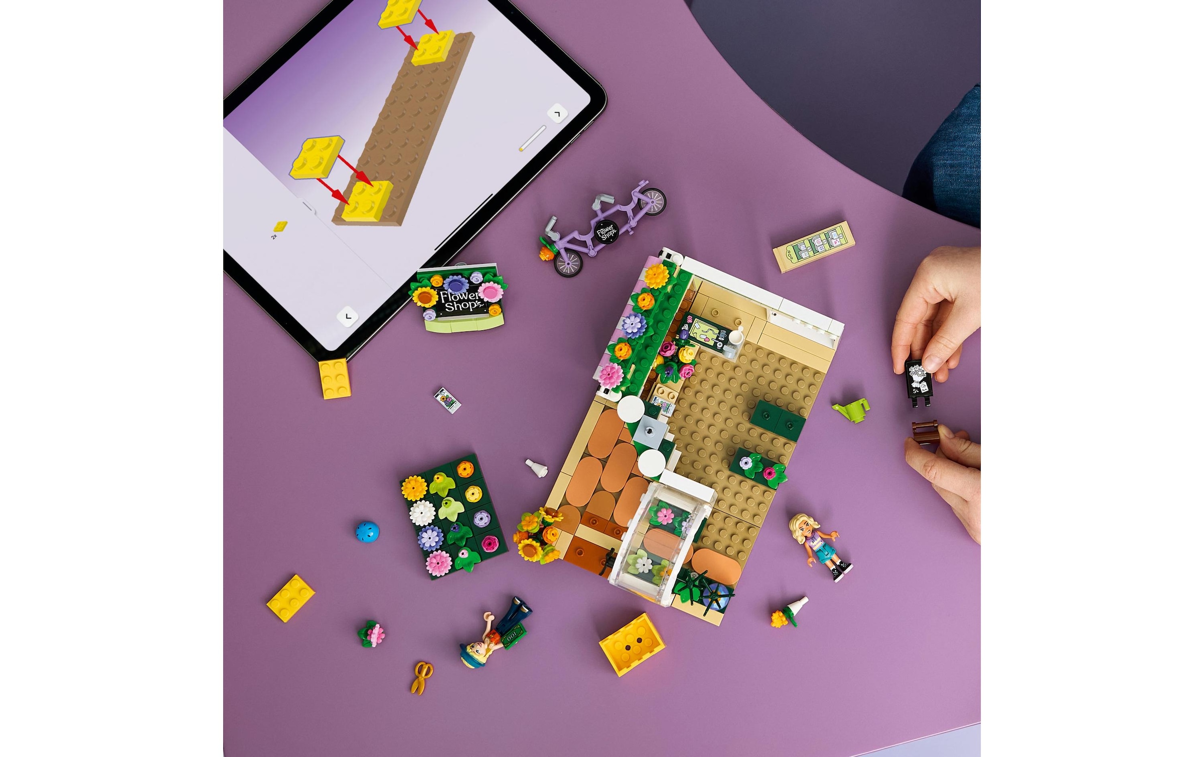 LEGO® Konstruktionsspielsteine »Kreativer Blumenladen (42693), LEGO Friends« Made in Europe