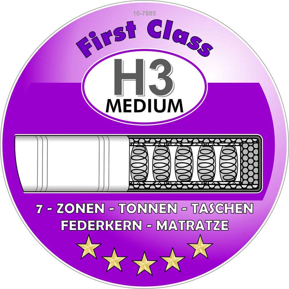 Jockenhöfer Gruppe Boxspringbett »Sophia inklusive 9cm Kaltschaumtopper« und 7-Zonen-TTFK-Matratze (H3,H3/H4 oder H4)