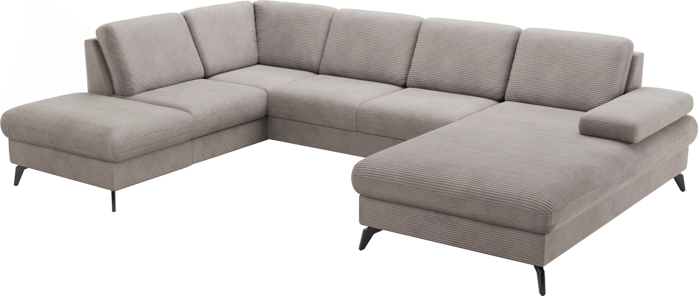 sit&more Wohnlandschaft »Morris Jubi U-Form«, inkl. Armteilfunktion und 1 Zierkissen, wahlweise mit Bettfunktion