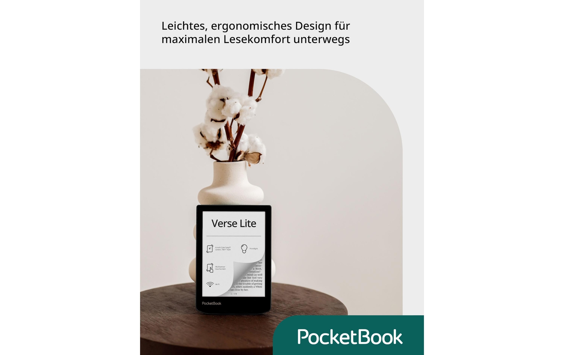 PocketBook E-Book »Verse Lite Midnight Grey«, (15,18 cm / 6 Zoll),)
