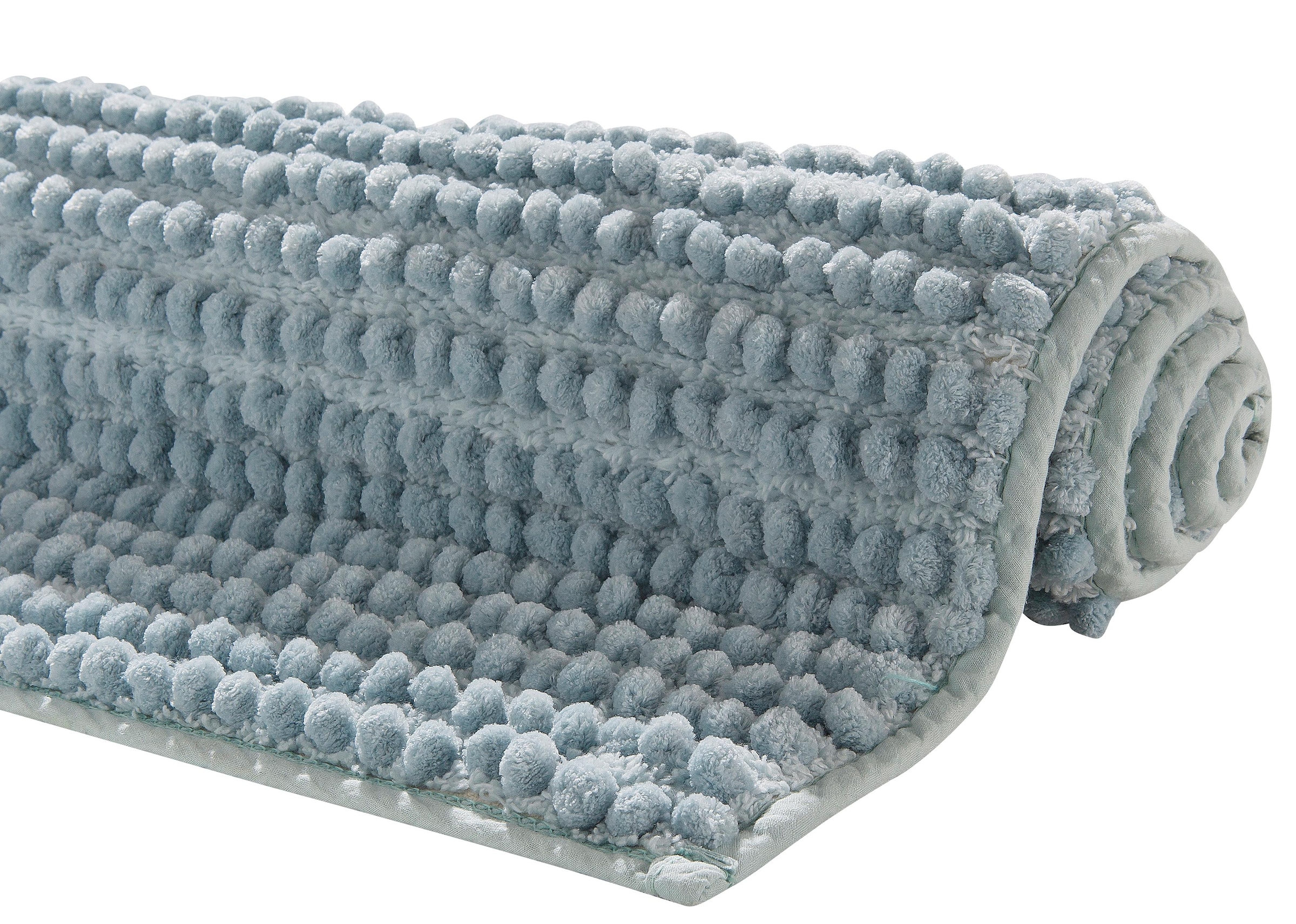 my home Badematte »Renat, Badvorleger, Badezimmer Teppich, Scandi«, fussbodenheizungsgeeignet-schnell trocknend-strapazierfähig, Badteppich, Badgarnitur, Chenille-Optik, auch als 3 tlg. Set