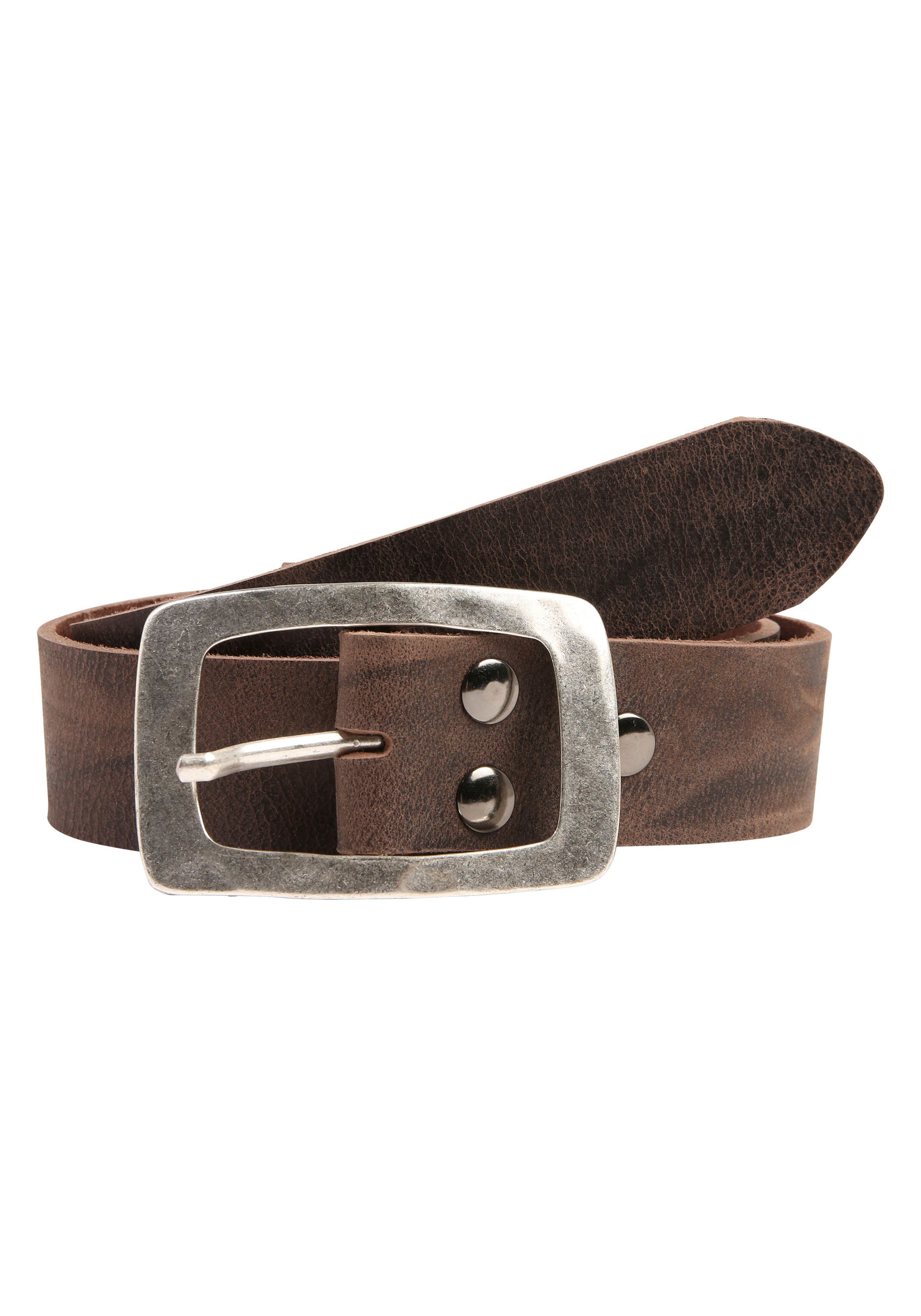 Image of Rettungsring Gürtel Ledergürtel im rustikalen Jeans-Look