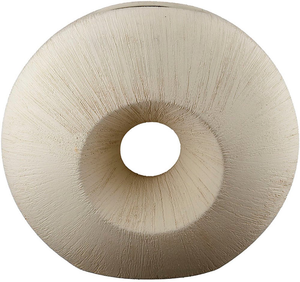 Image of GILDE Tischvase "Bologna, Dekovase" Vase aus Keramik, mit gekratzer Oberflächenstruktur