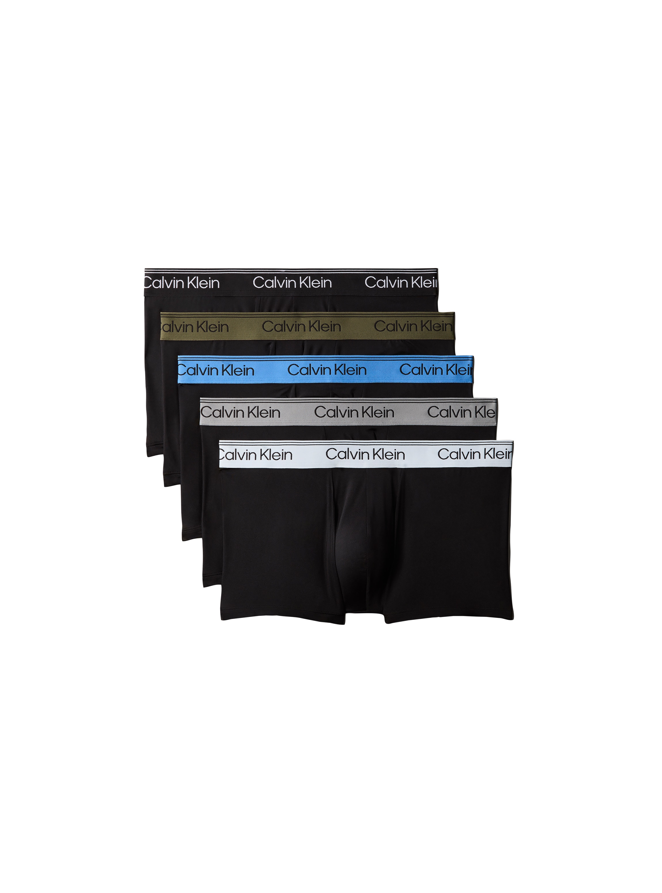 Calvin Klein Underwear Tronc »LOW RISE TRUNK 5PK« Paquet, pack de 5, 5 cuis Avec ceinture élastique