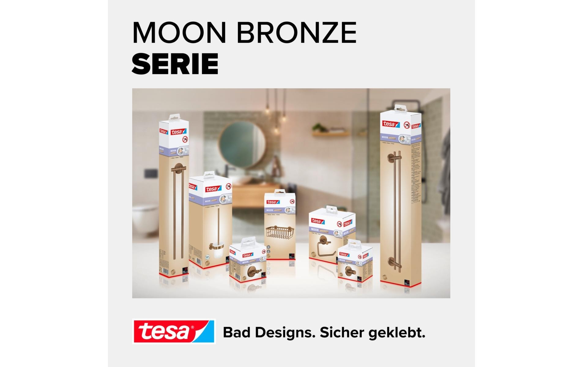 tesa Porte-serviettes »MOON Bronze Zweiarmiger«
