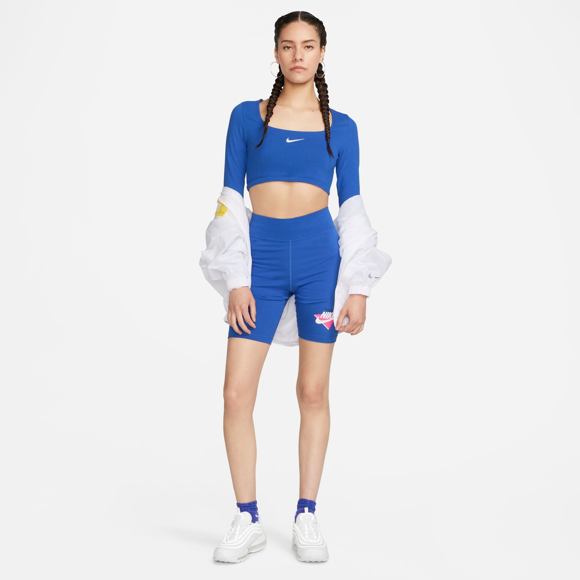 Nike Sportswear Langarmshirt »W NSW LS CROP TOP SW«